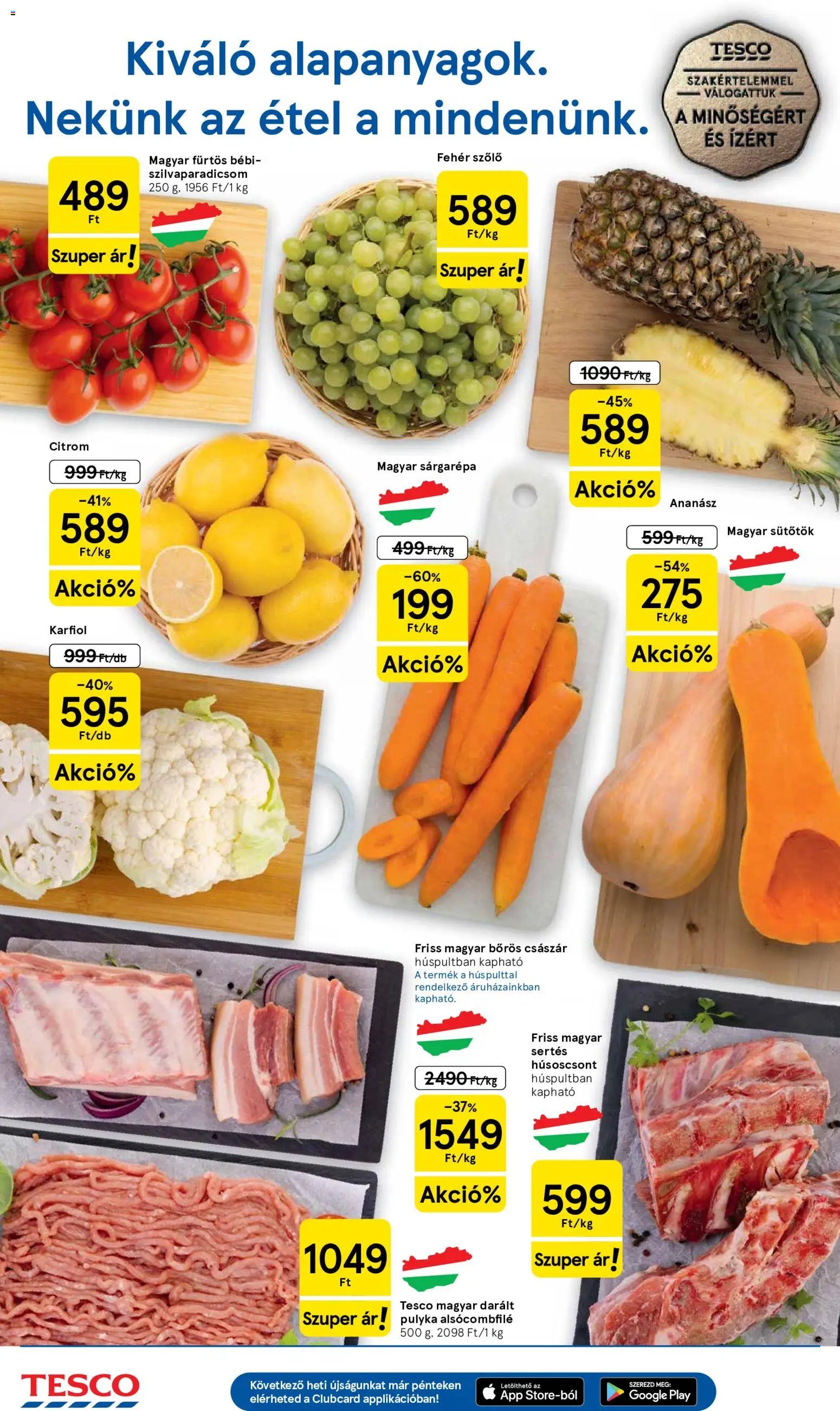 Tesco újság 2026.09.17. Tesco Szupermarket akciós újság