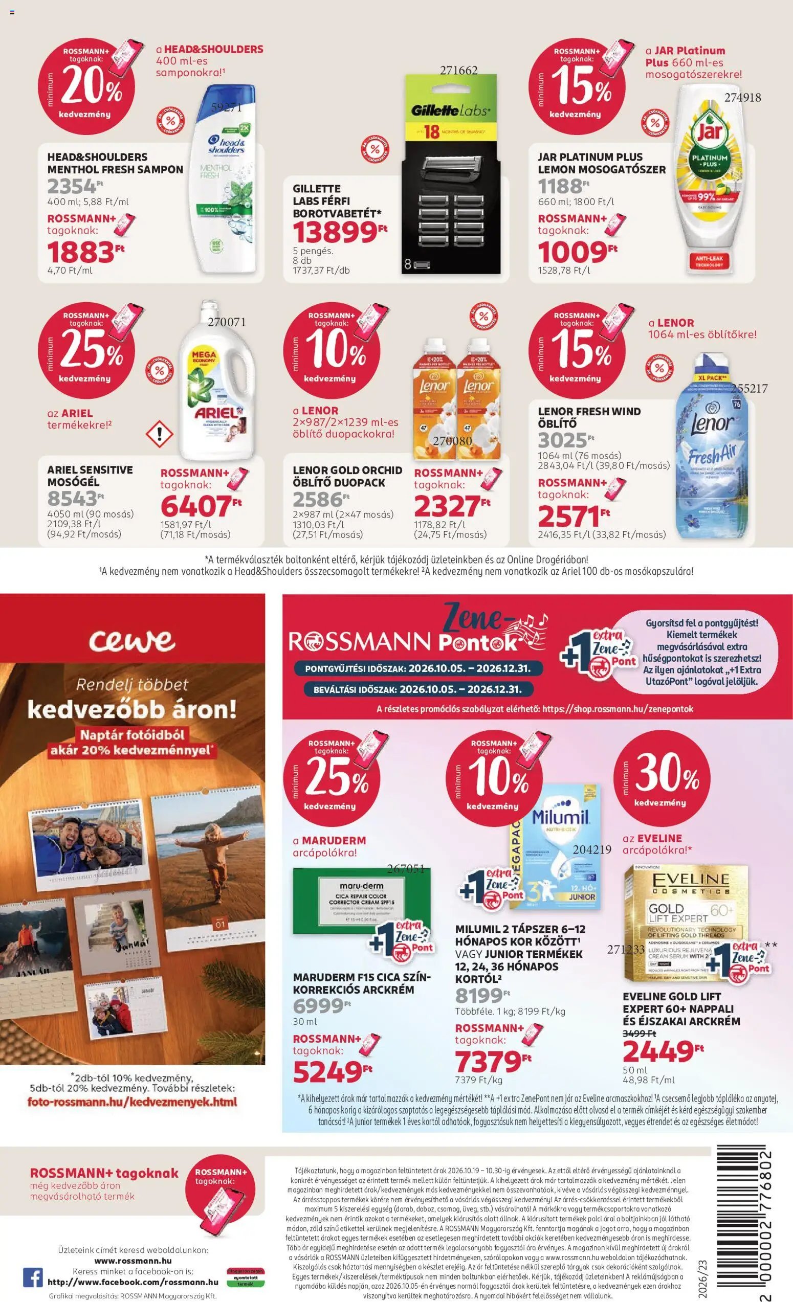 Rossmann akciós újság 2026.10.19. - lapozható formában szórólap ✳️