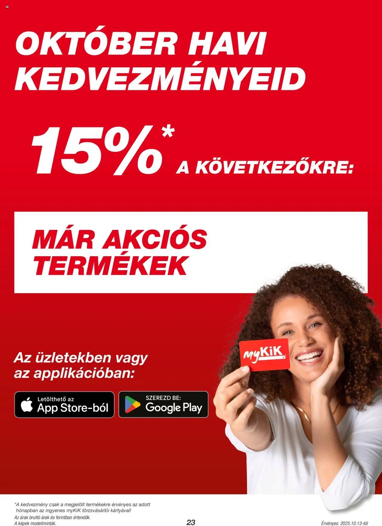 Kik újság 2025.10.13. Akciós újság Kik (2025-10-13)