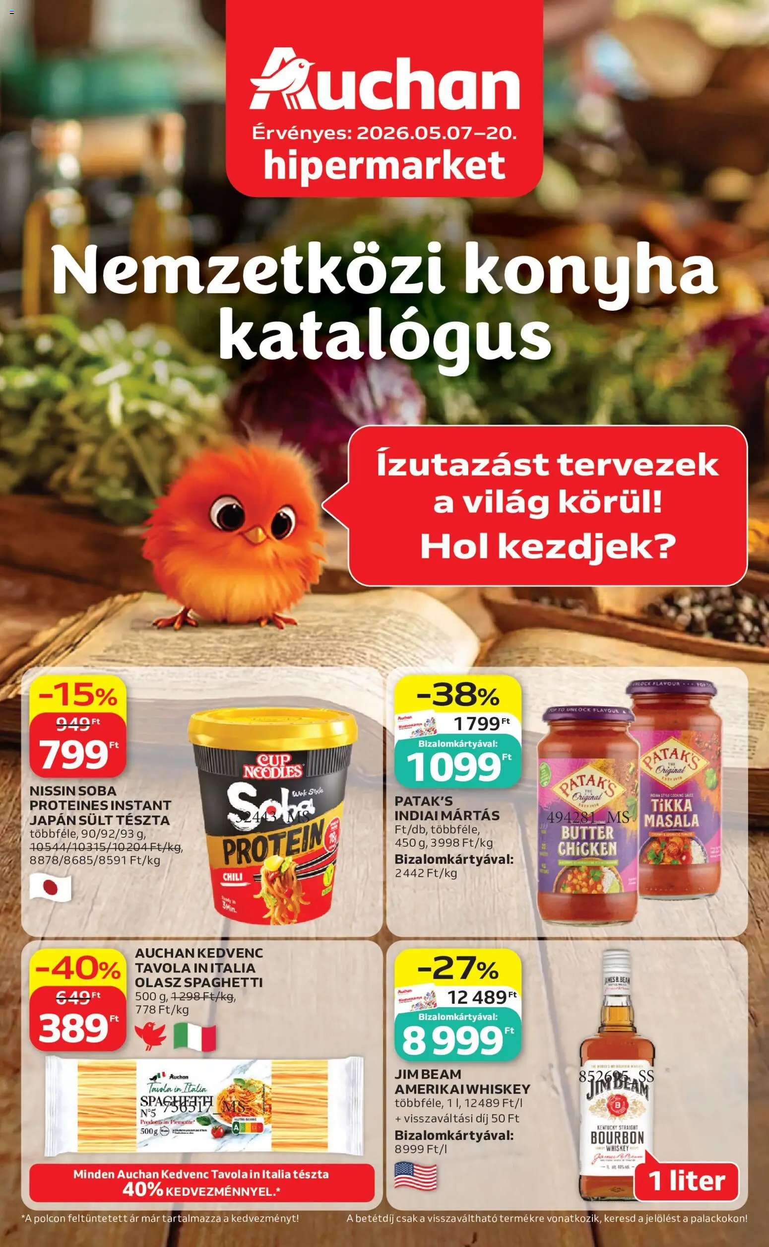 Auchan újság 2026.05.07. Auchan Nemzetközi konyha ajánlataink (2026-05-07 - 2026-05-20)