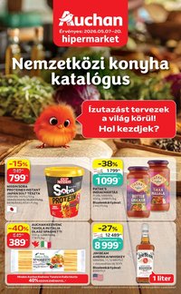 Auchan újság 2026.05.07. Auchan Nemzetközi konyha ajánlataink (2026-05-07 - 2026-05-20)