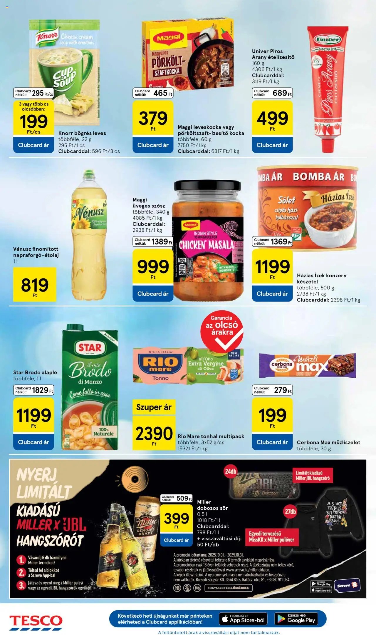 Tesco újság 2025.10.09. Akciós újság Tesco (2025-10-09 - 2025-10-15)