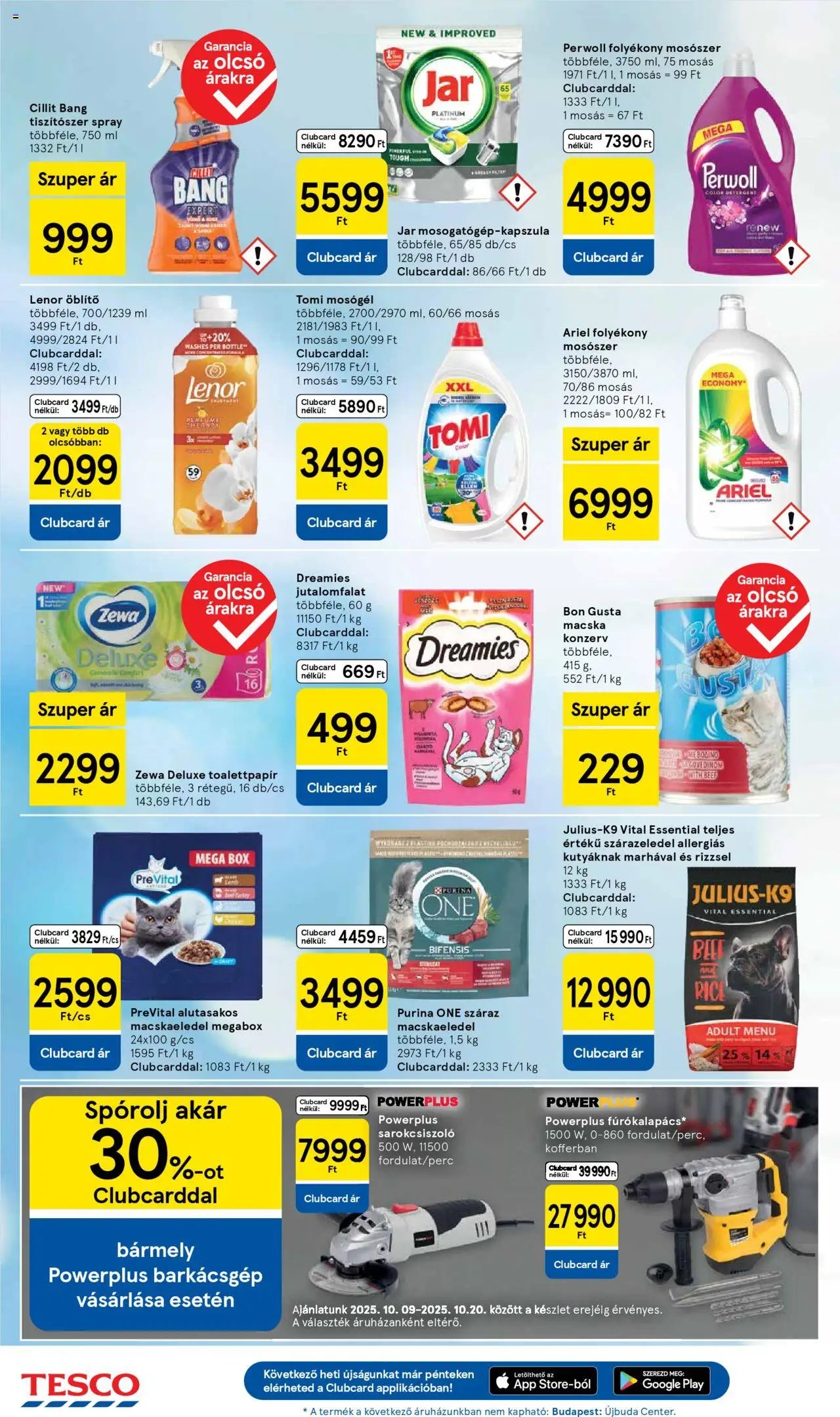 Tesco újság 2025.10.09. Akciós újság Tesco (2025-10-09 - 2025-10-15)