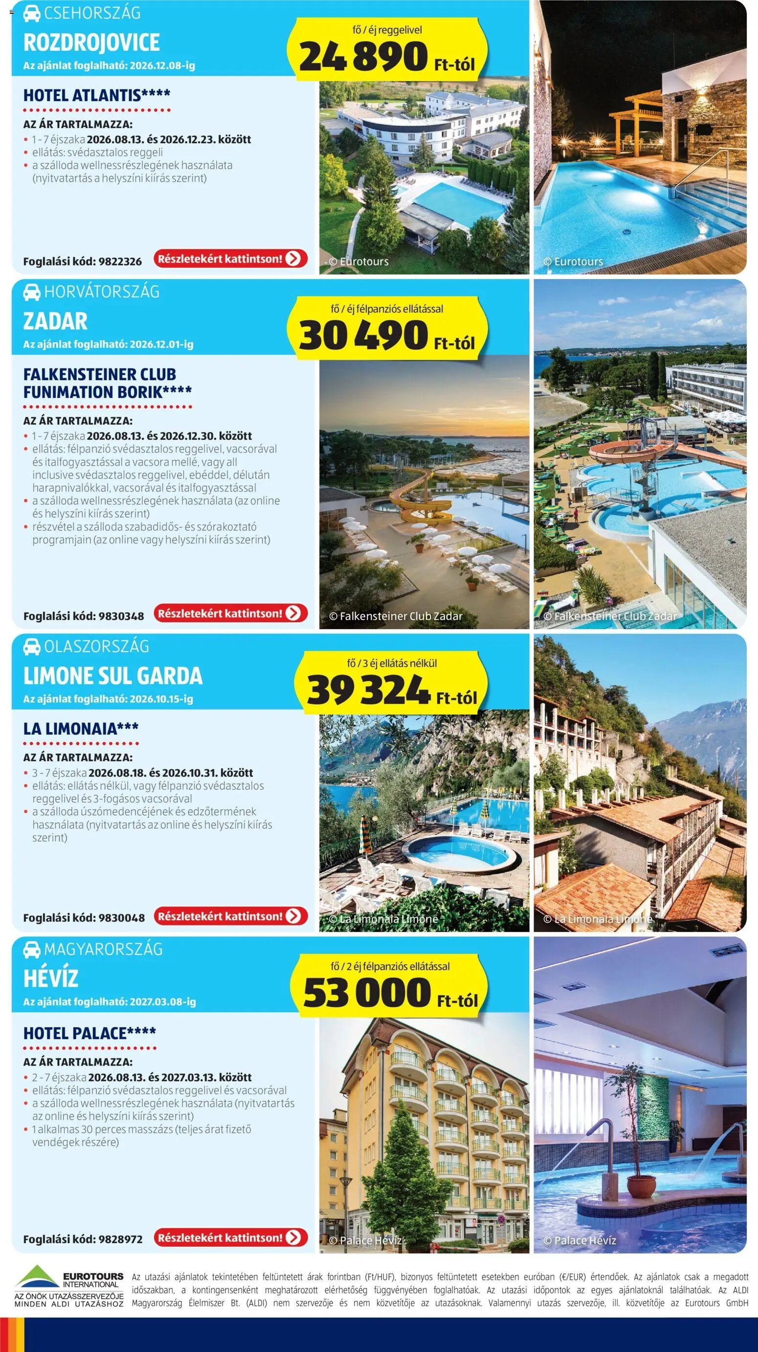 Aldi újság 2026.08.13. Aldi Utazás katalógus
