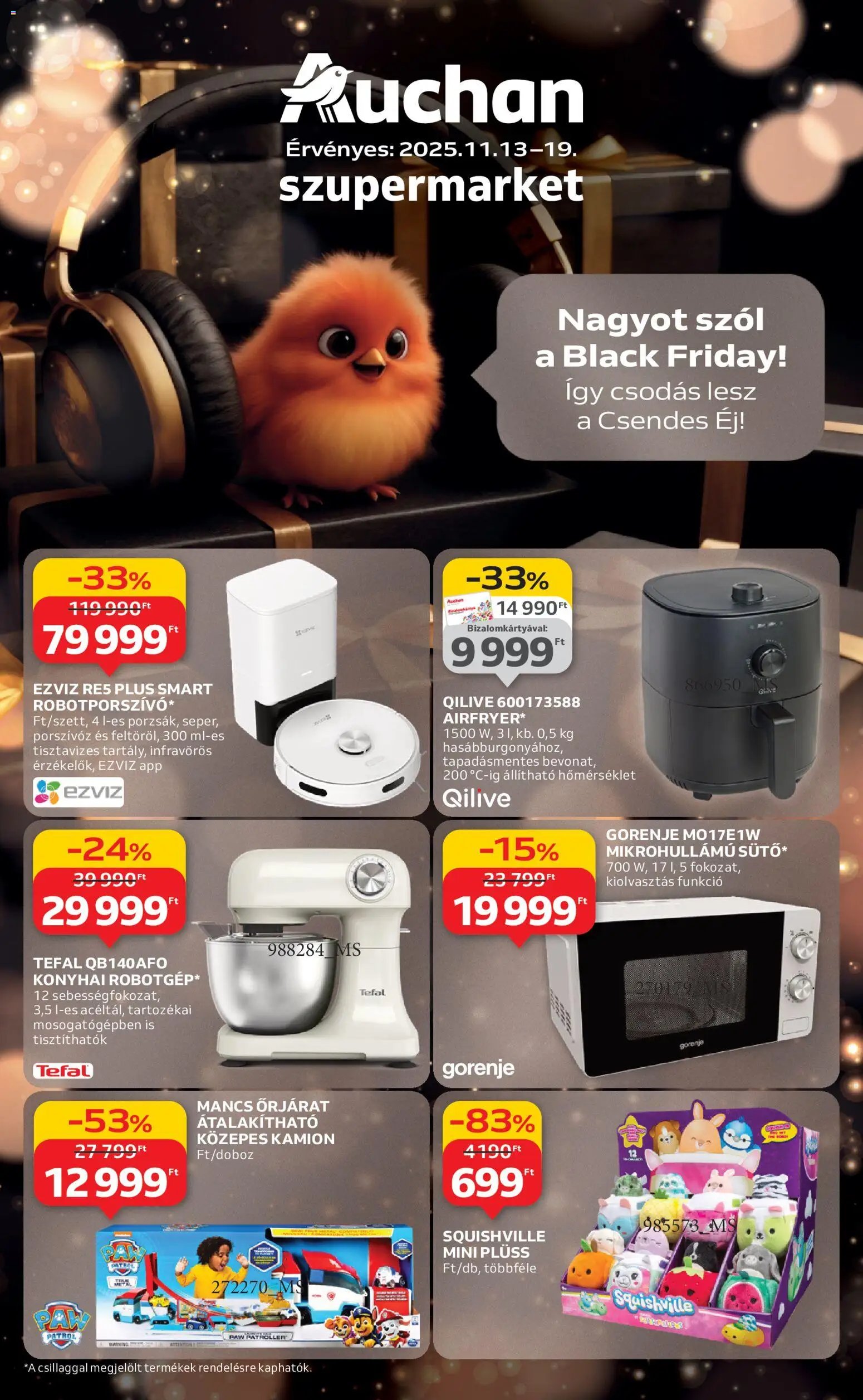 Auchan újság 2025.11.13. Black Friday - Szupermarket (2025-11-13 - 2025-11-19)