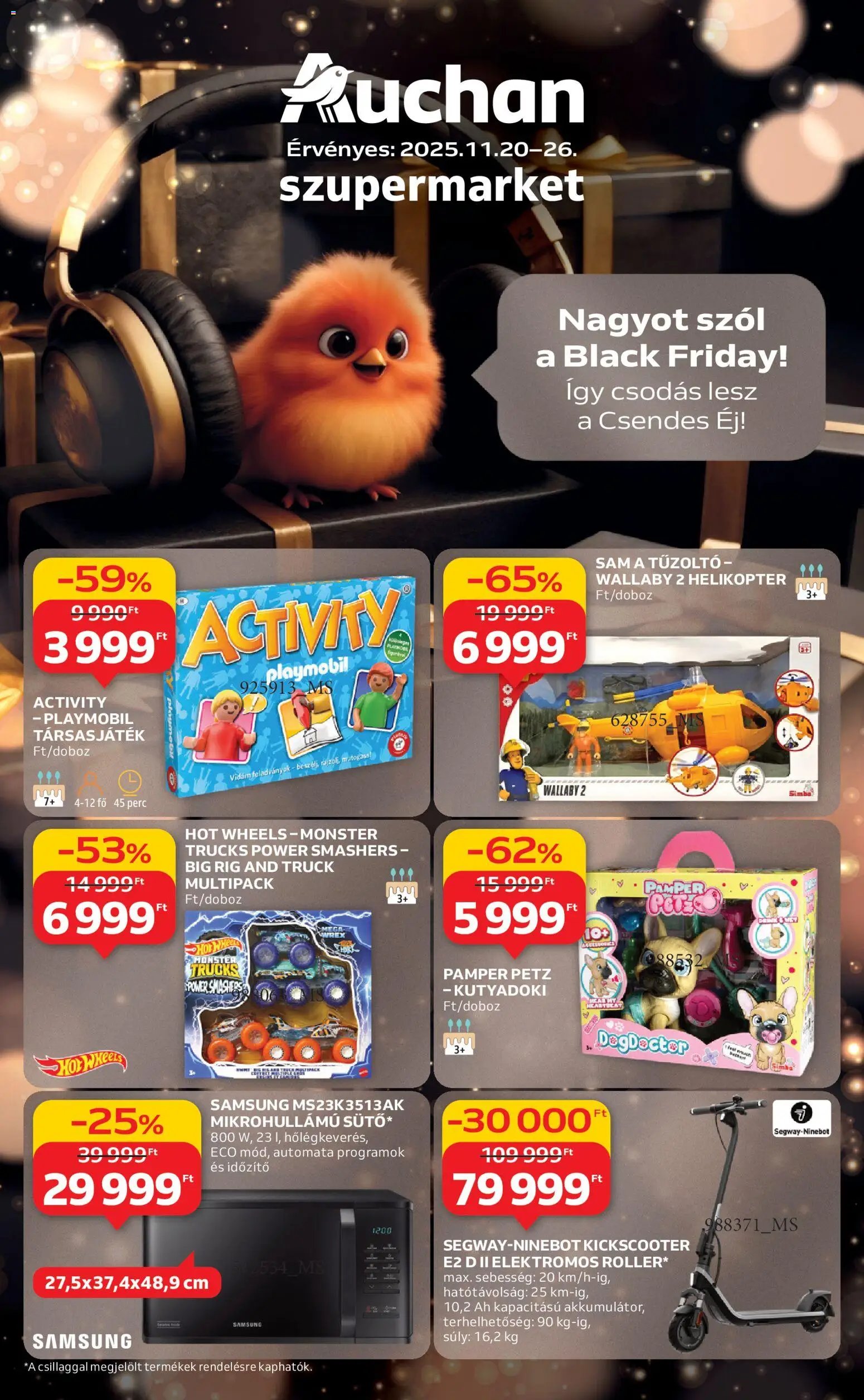 Auchan újság 2025.11.20. Black Friday - Szupermarket (2025-11-20 - 2025-11-26)