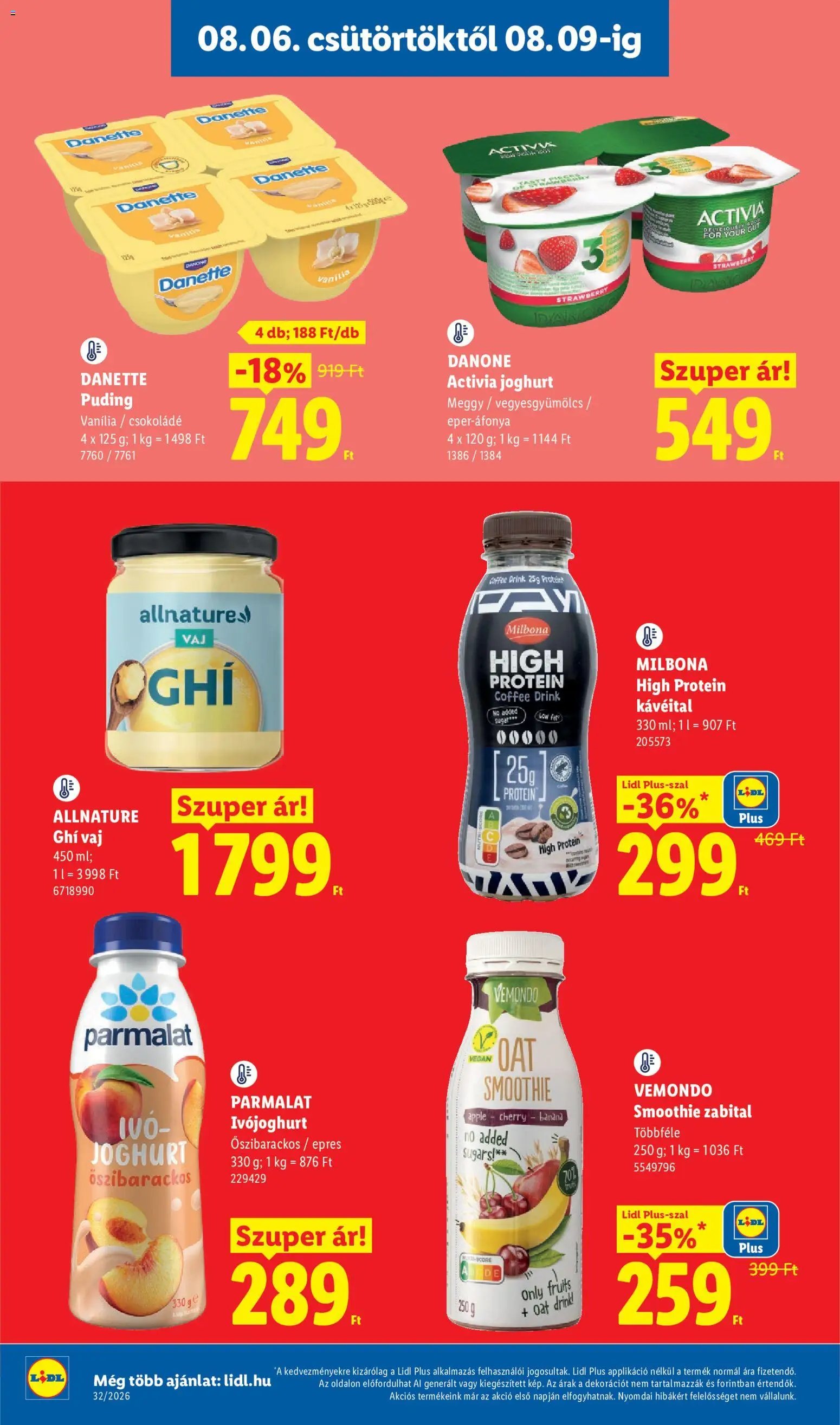 Lidl újság 2026.08.06. Lidl akciós újság