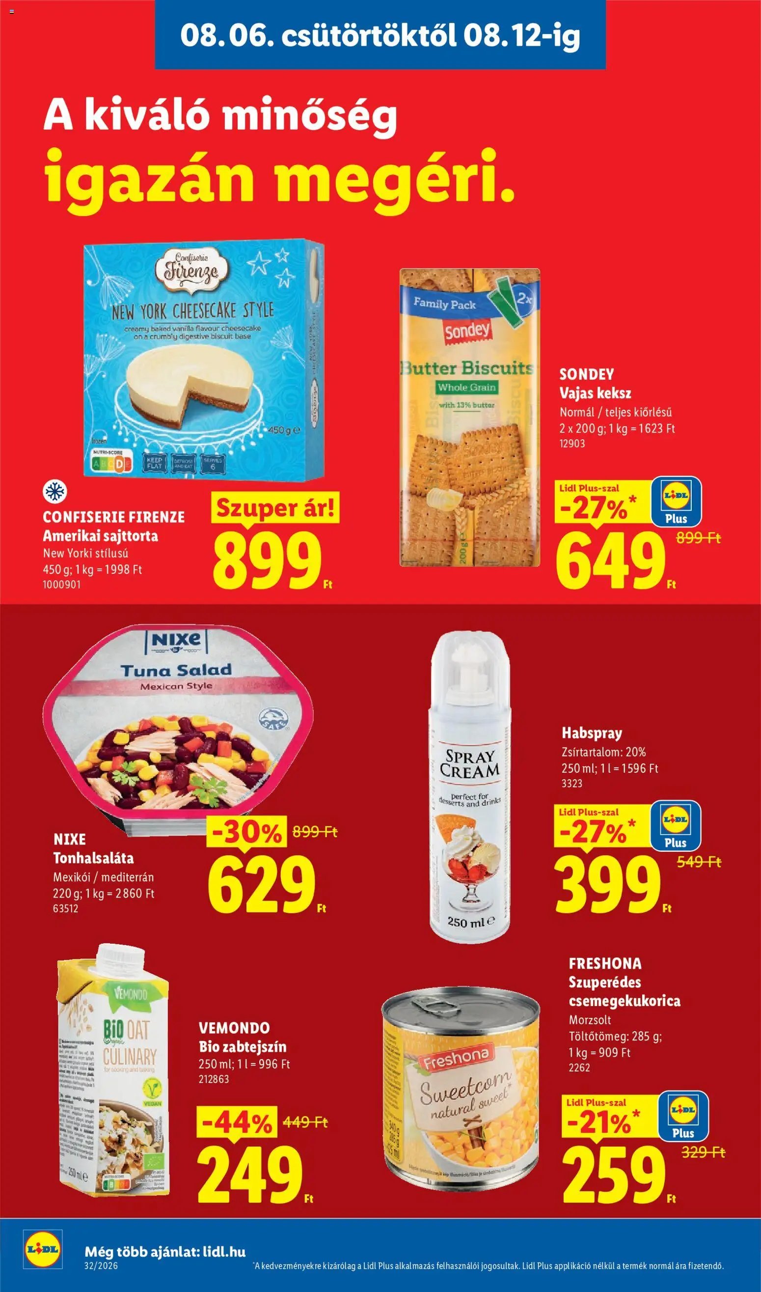Lidl újság 2026.08.06. Lidl akciós újság