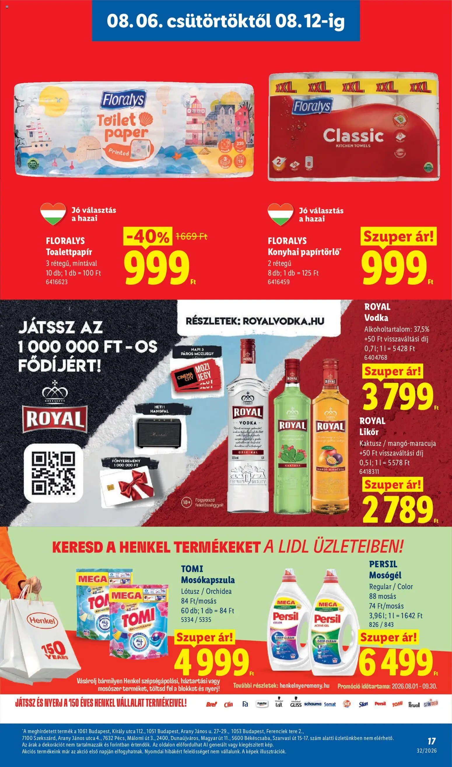 Lidl újság 2026.08.06. Lidl akciós újság