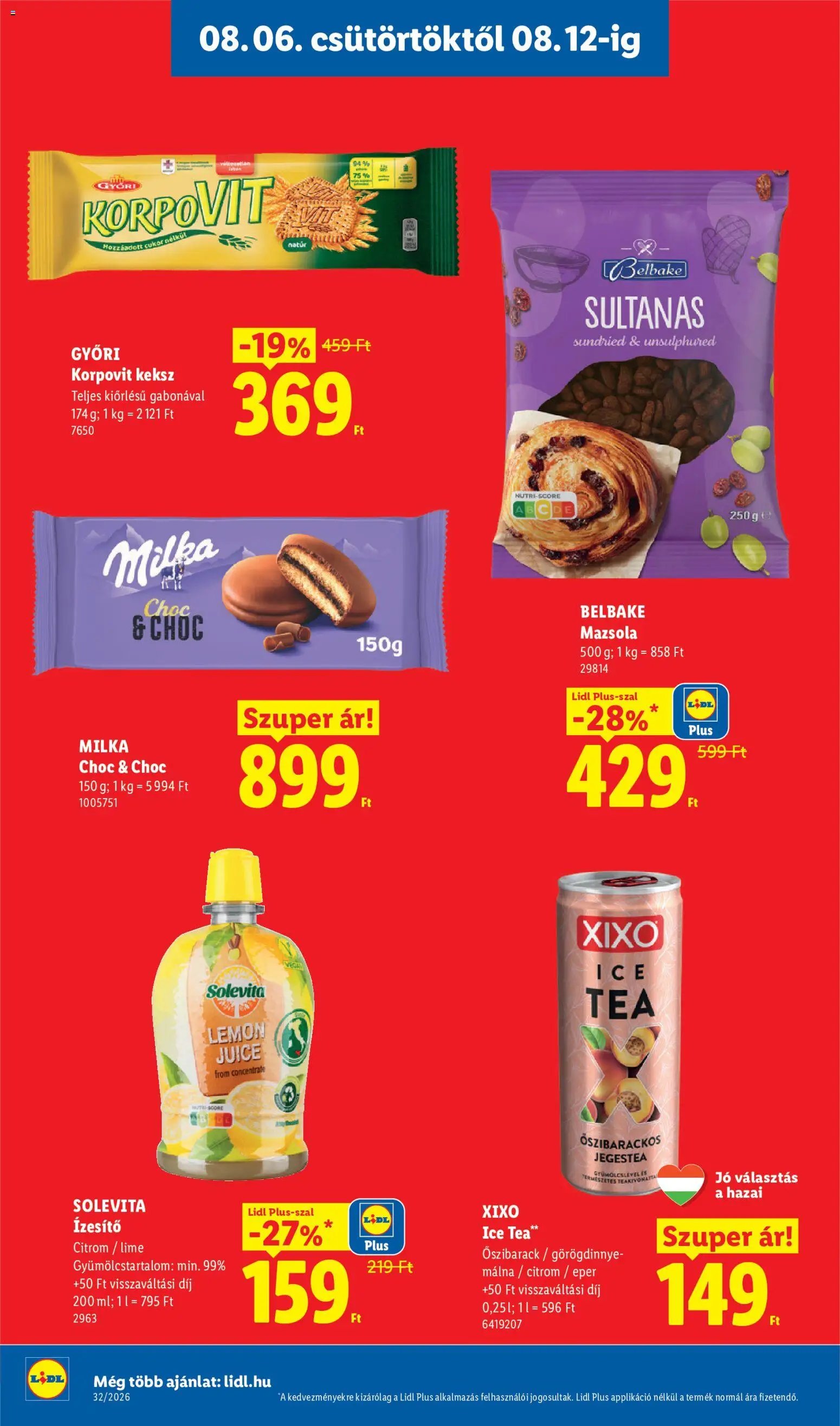 Lidl újság 2026.08.06. Lidl akciós újság