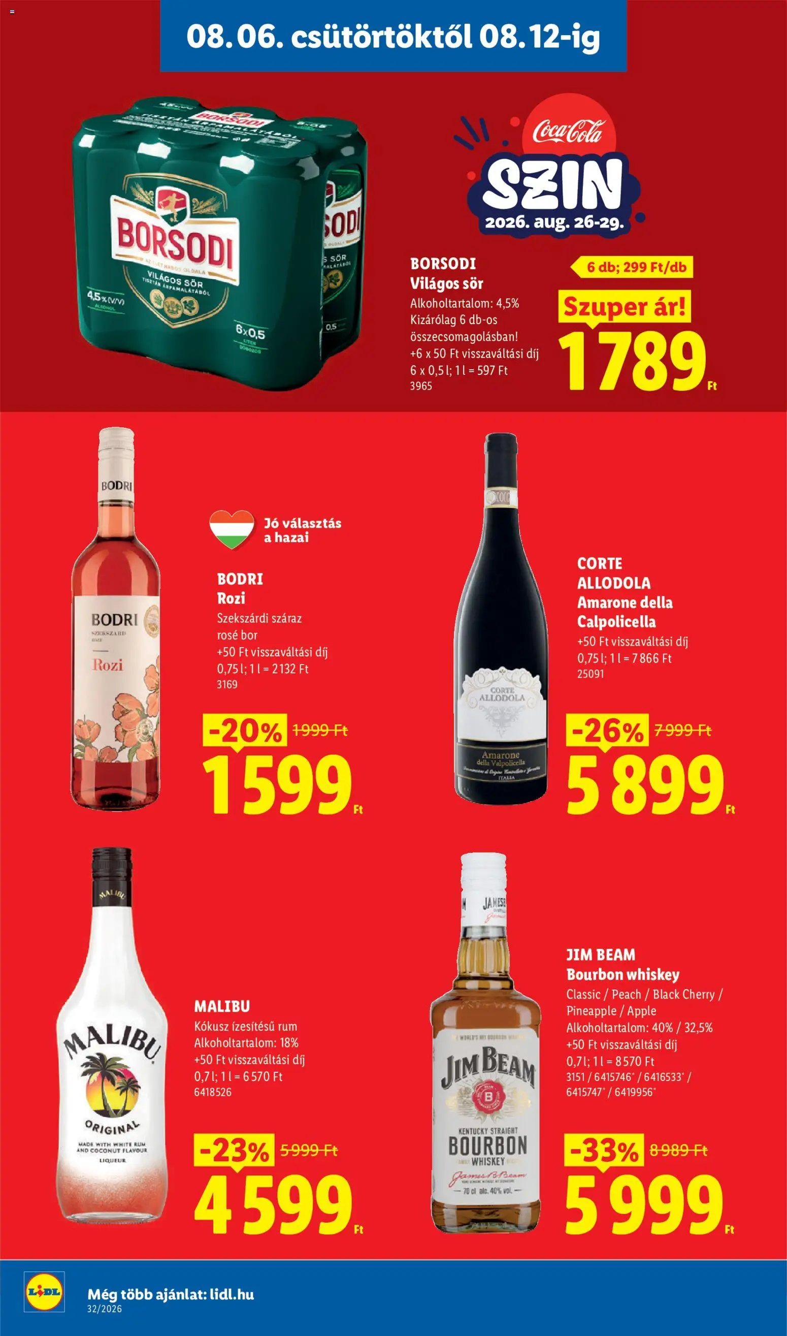 Lidl újság 2026.08.06. Lidl akciós újság