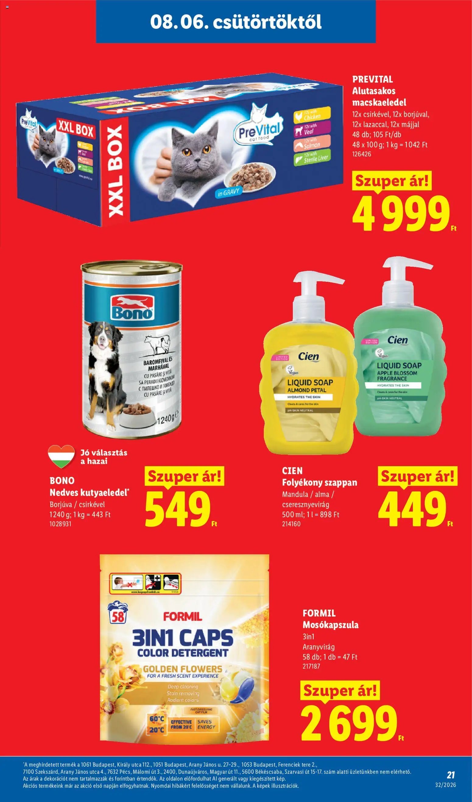 Lidl újság 2026.08.06. Lidl akciós újság