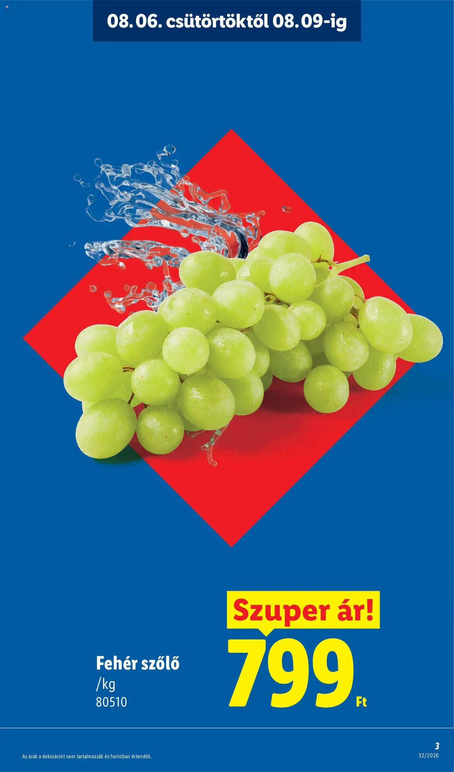 Lidl újság 2026.08.06. Lidl akciós újság