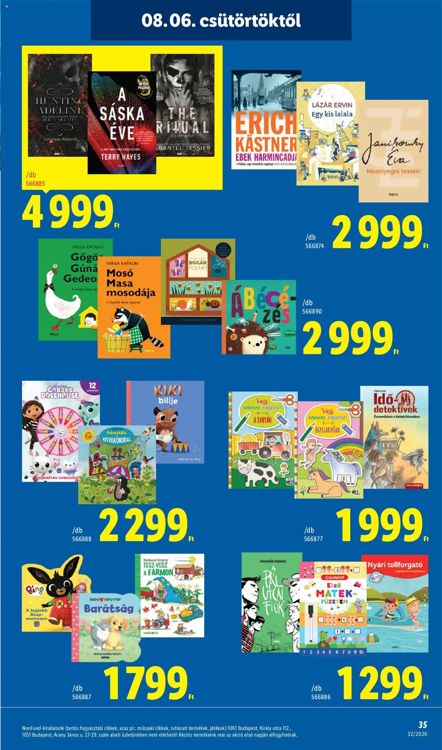 Lidl újság 2026.08.06. Lidl akciós újság