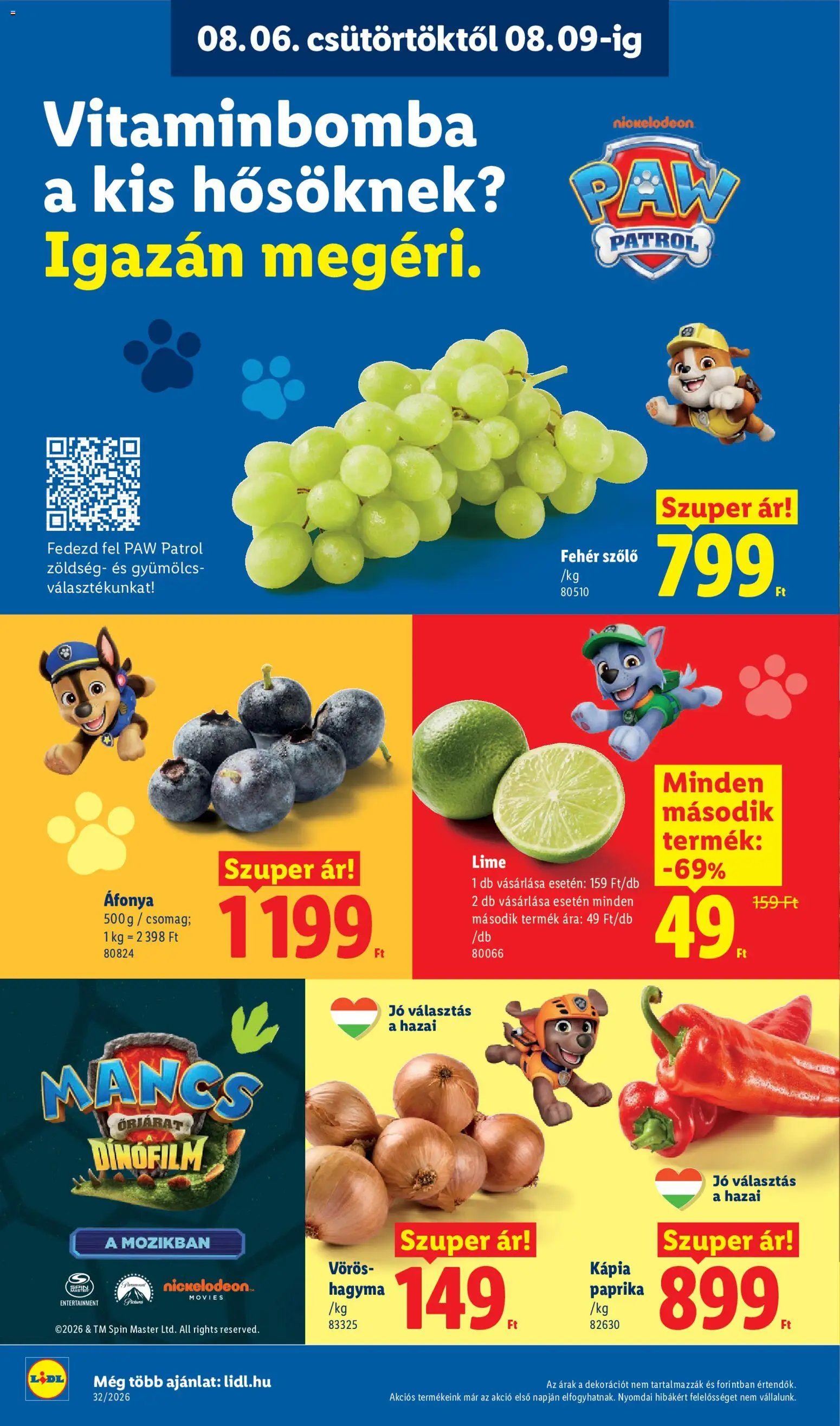 Lidl újság 2026.08.06. Lidl akciós újság