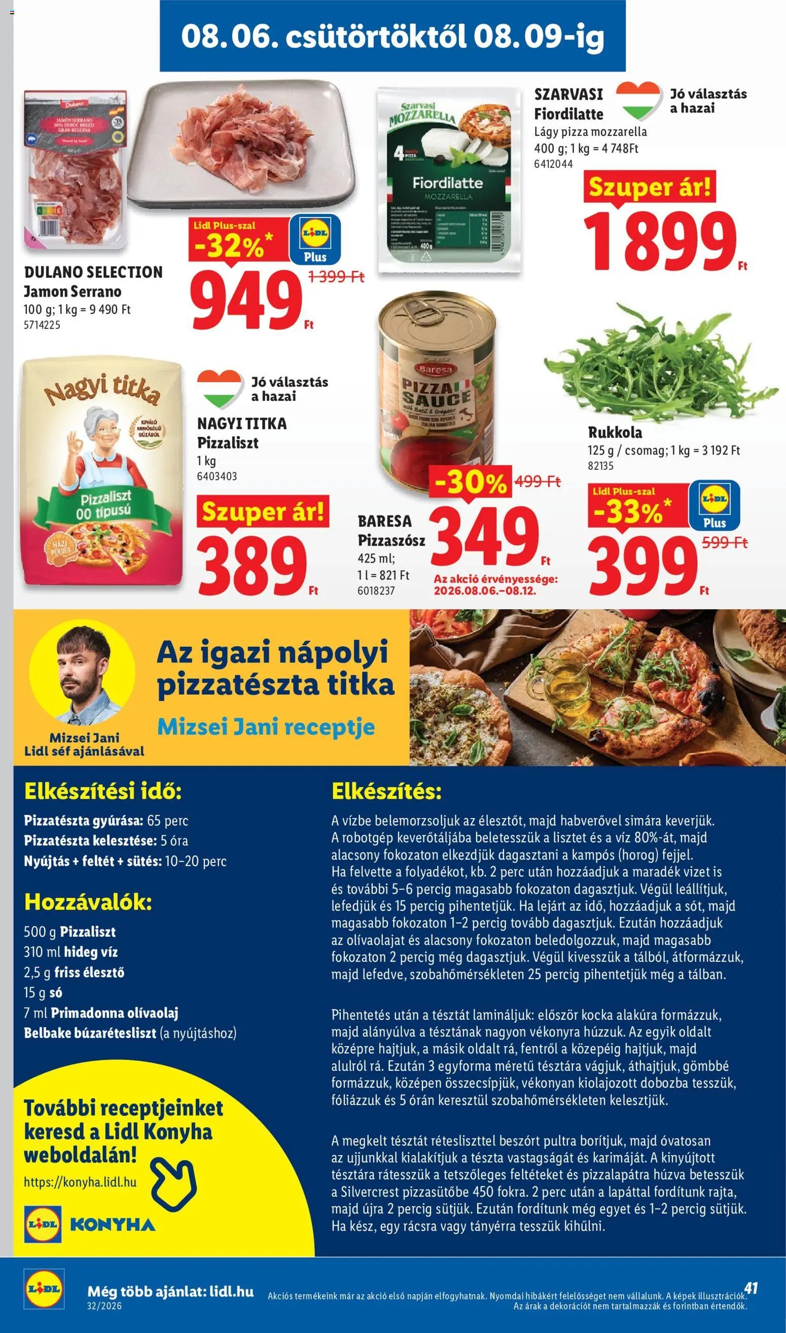 Lidl újság 2026.08.06. Lidl akciós újság