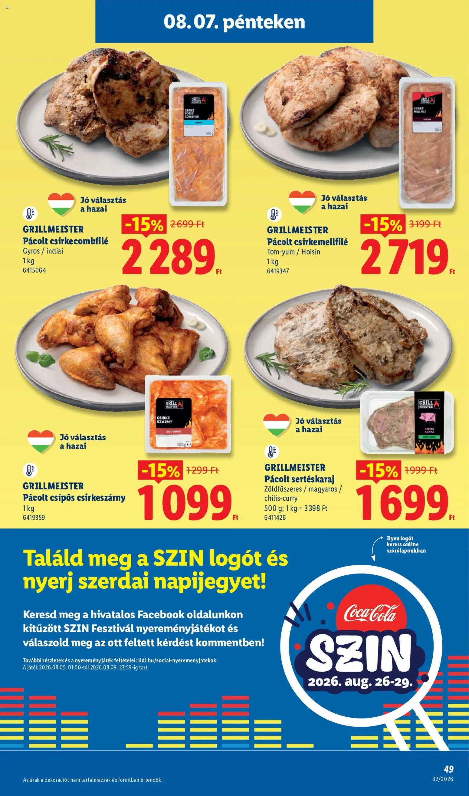 Lidl újság 2026.08.06. Lidl akciós újság