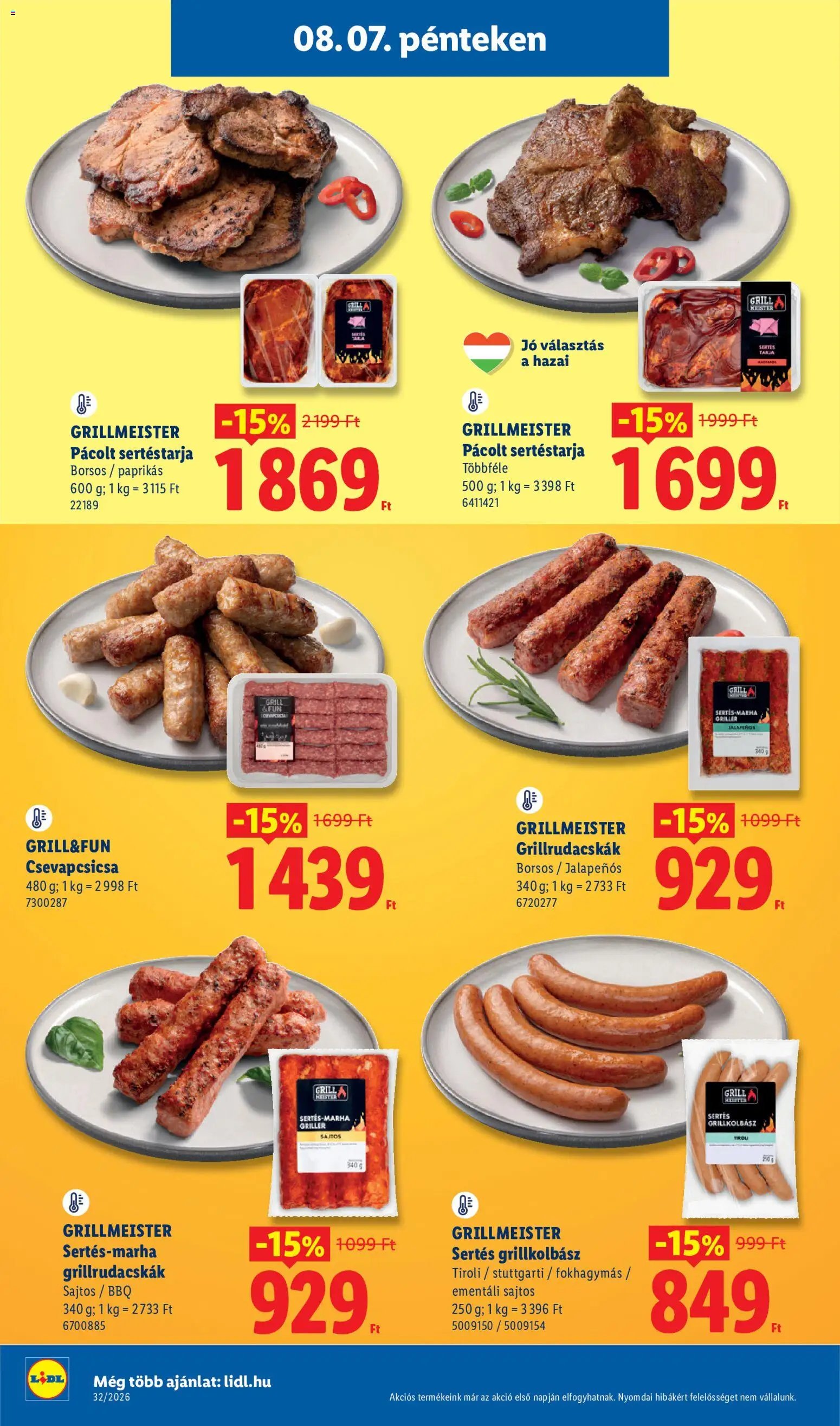 Lidl újság 2026.08.06. Lidl akciós újság