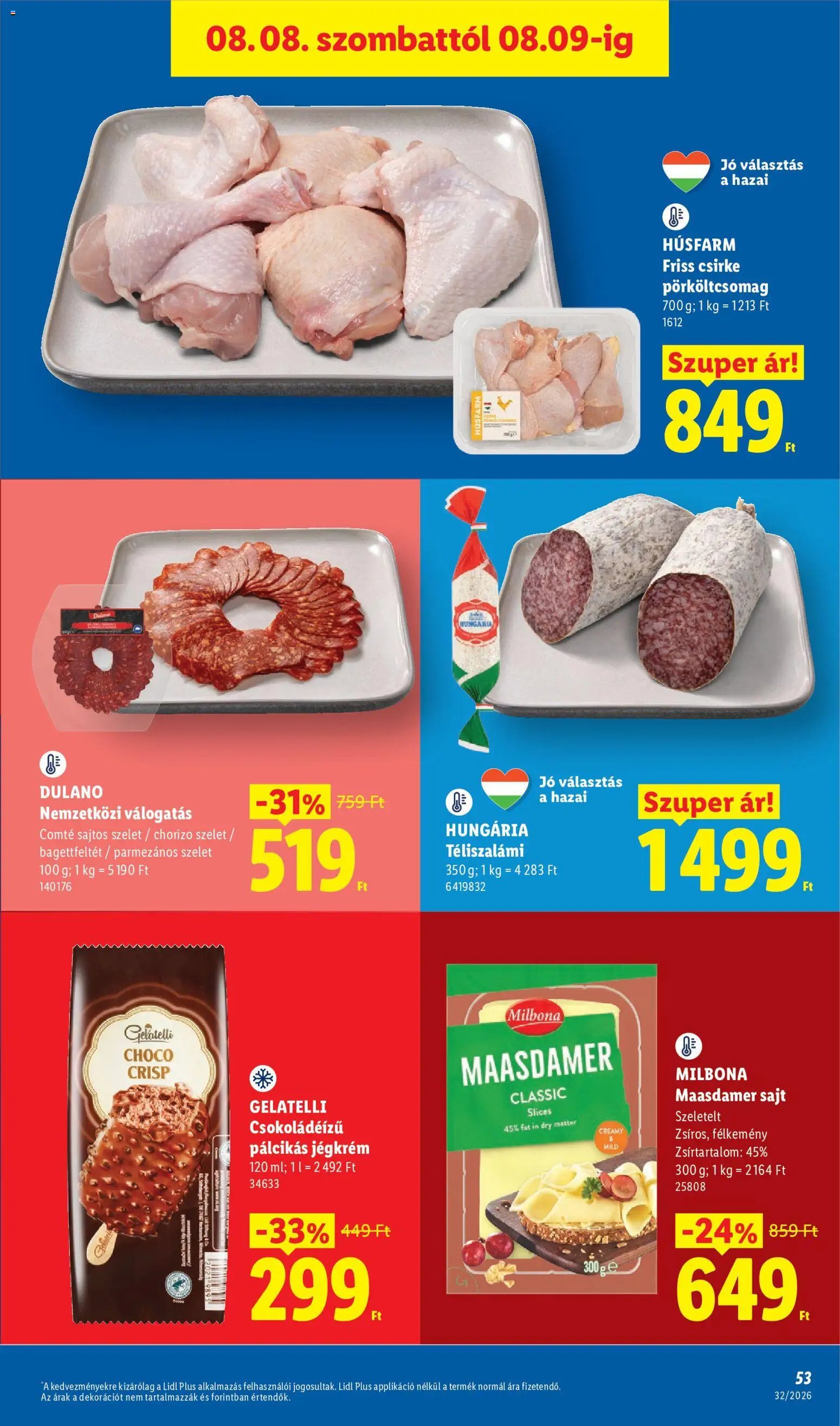 Lidl újság 2026.08.06. Lidl akciós újság