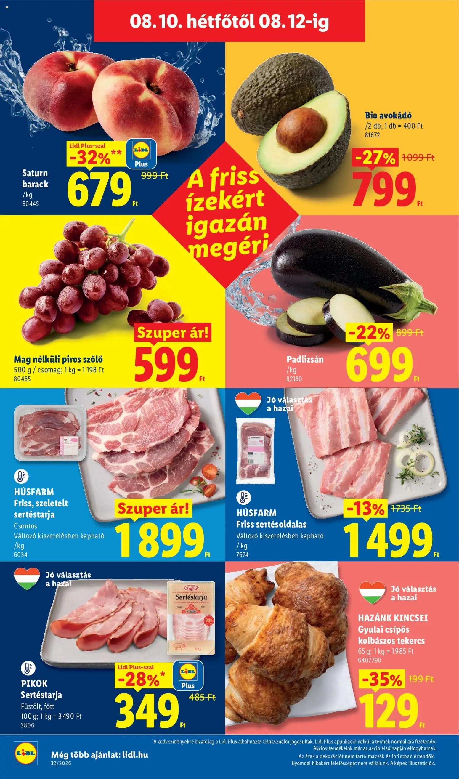 Lidl újság 2026.08.06. Lidl akciós újság