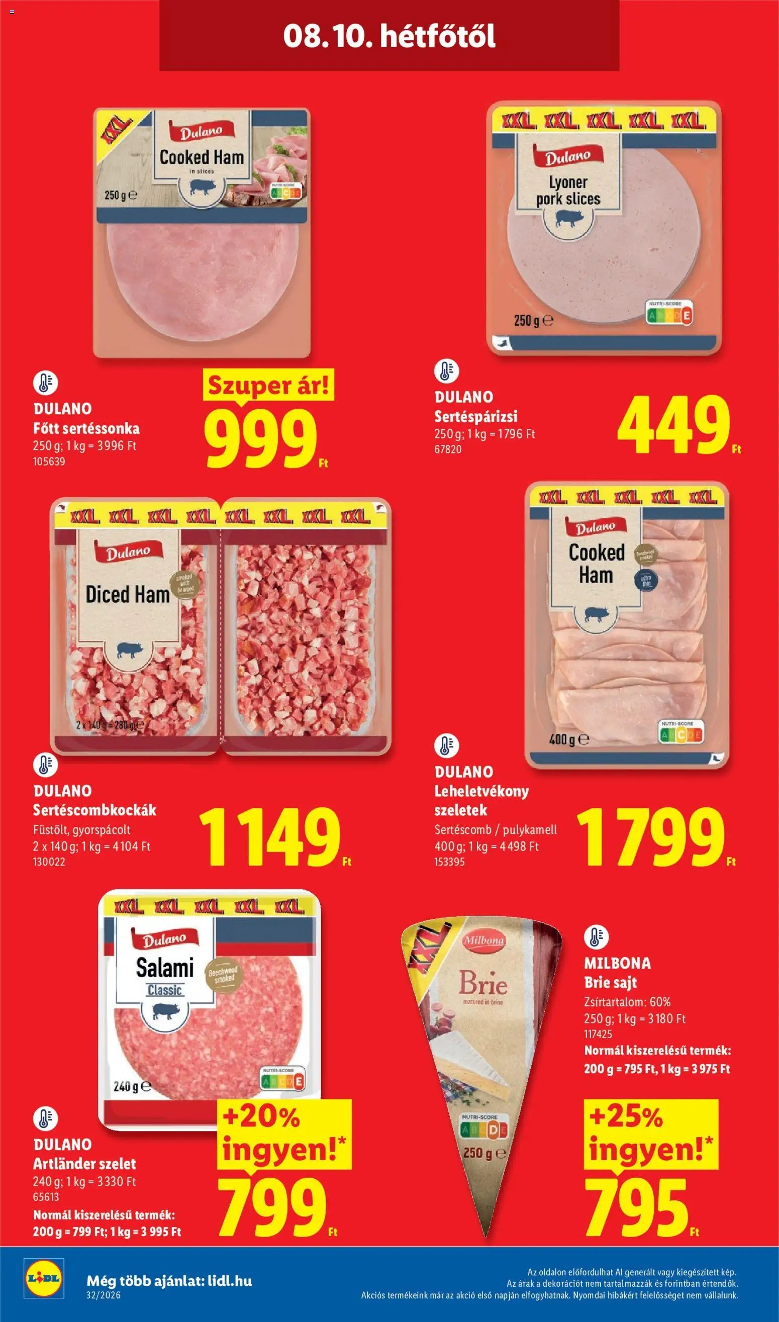 Lidl újság 2026.08.06. Lidl akciós újság