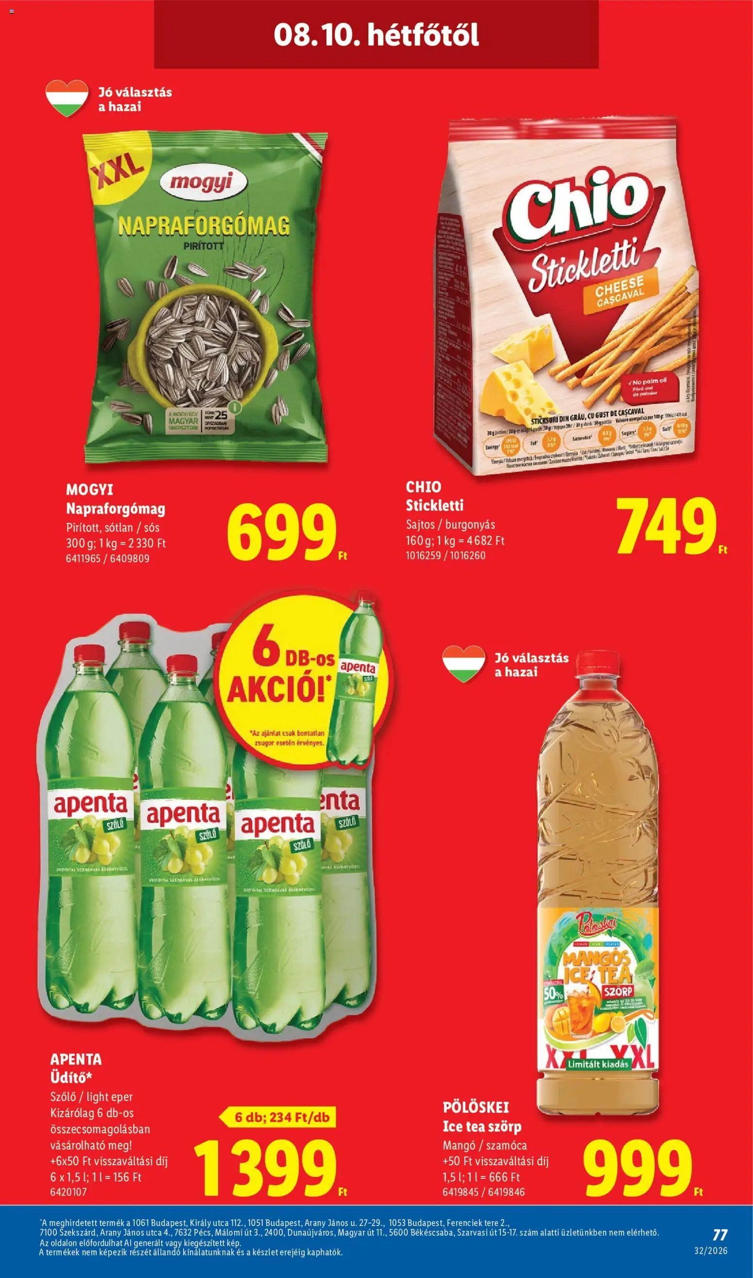 Lidl újság 2026.08.06. Lidl akciós újság