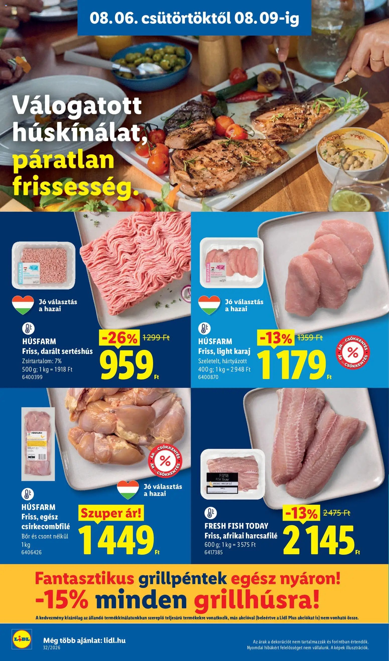 Lidl újság 2026.08.06. Lidl akciós újság