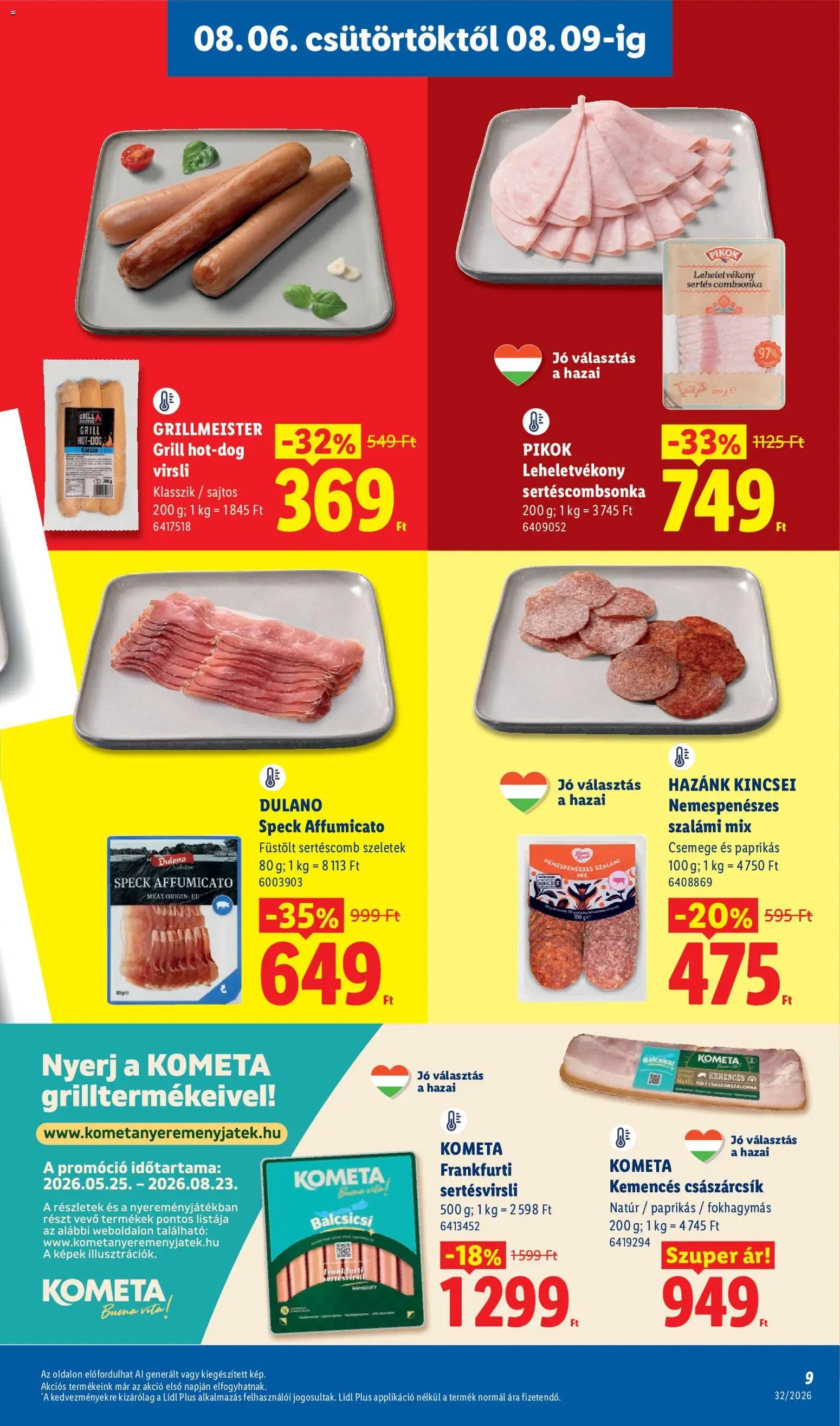 Lidl újság 2026.08.06. Lidl akciós újság