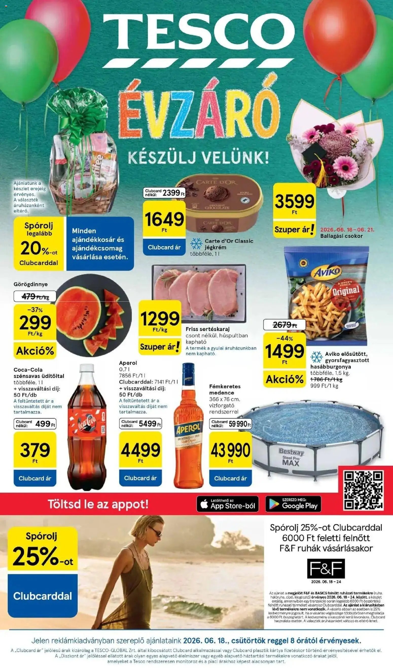 Tesco újság 2026.06.18. Tesco akciós újság