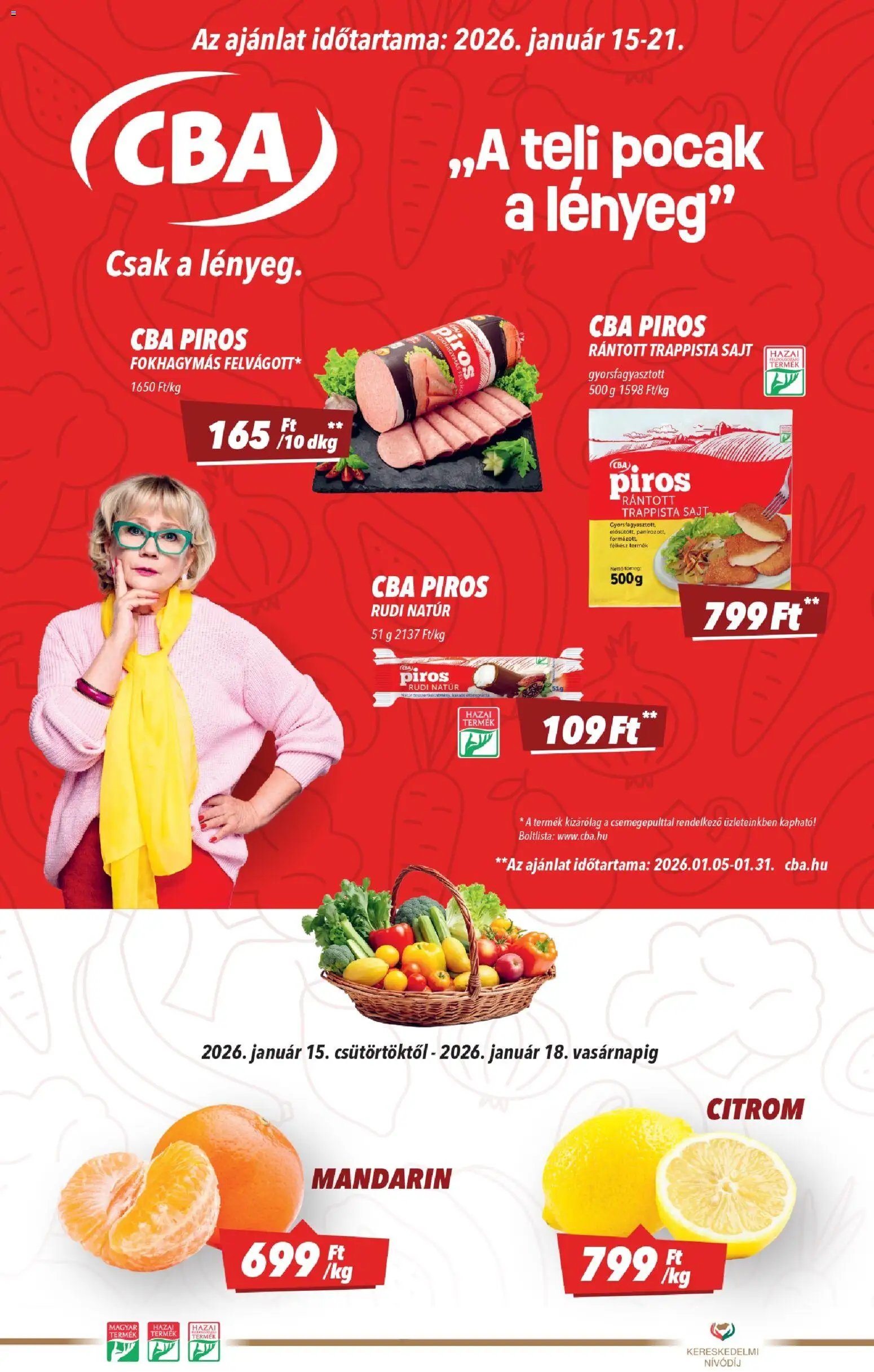 CBA újság 2026.01.15. Akciós újság CBA (2026-01-15 - 2026-01-21)