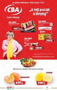 CBA újság 2026.01.15. Akciós újság CBA (2026-01-15 - 2026-01-21)