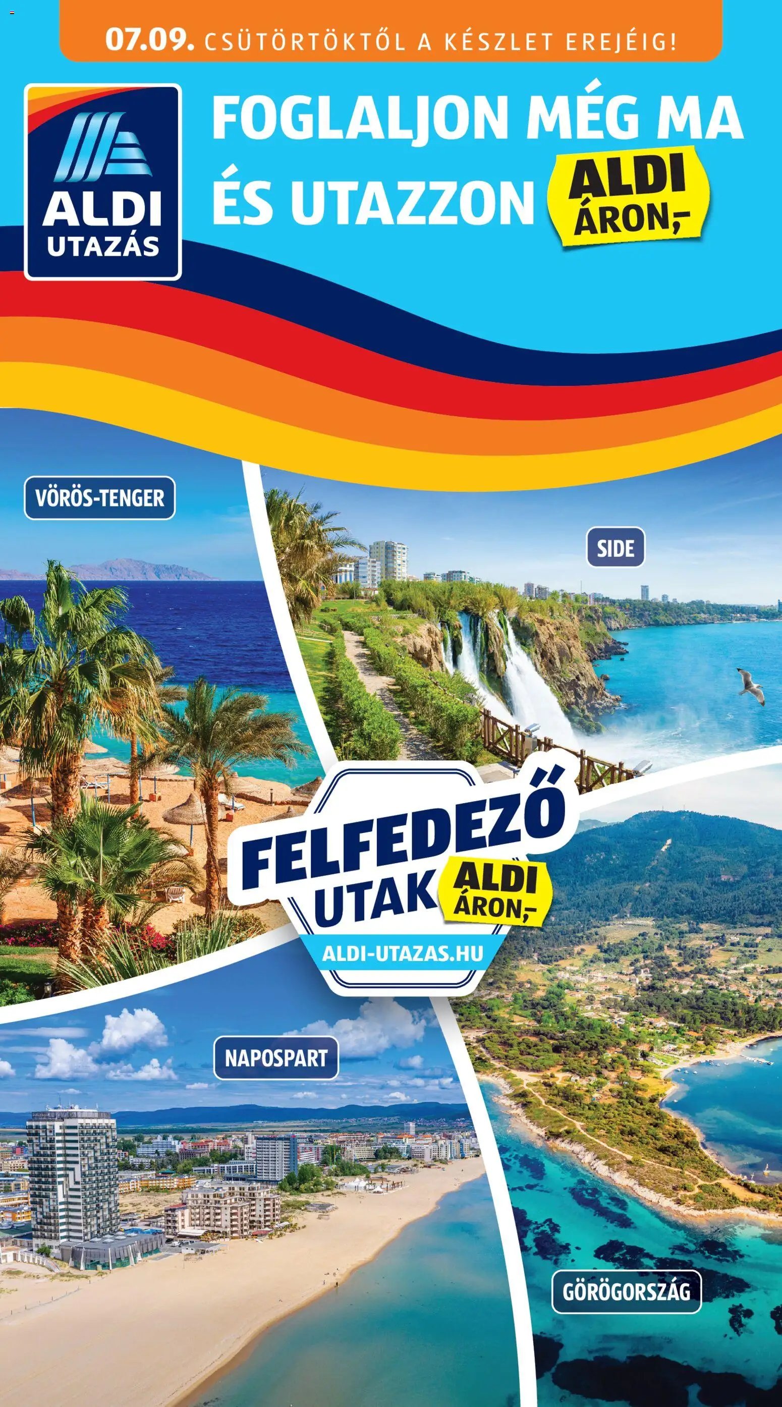 Aldi újság 2026.07.09. Aldi Utazás katalógus