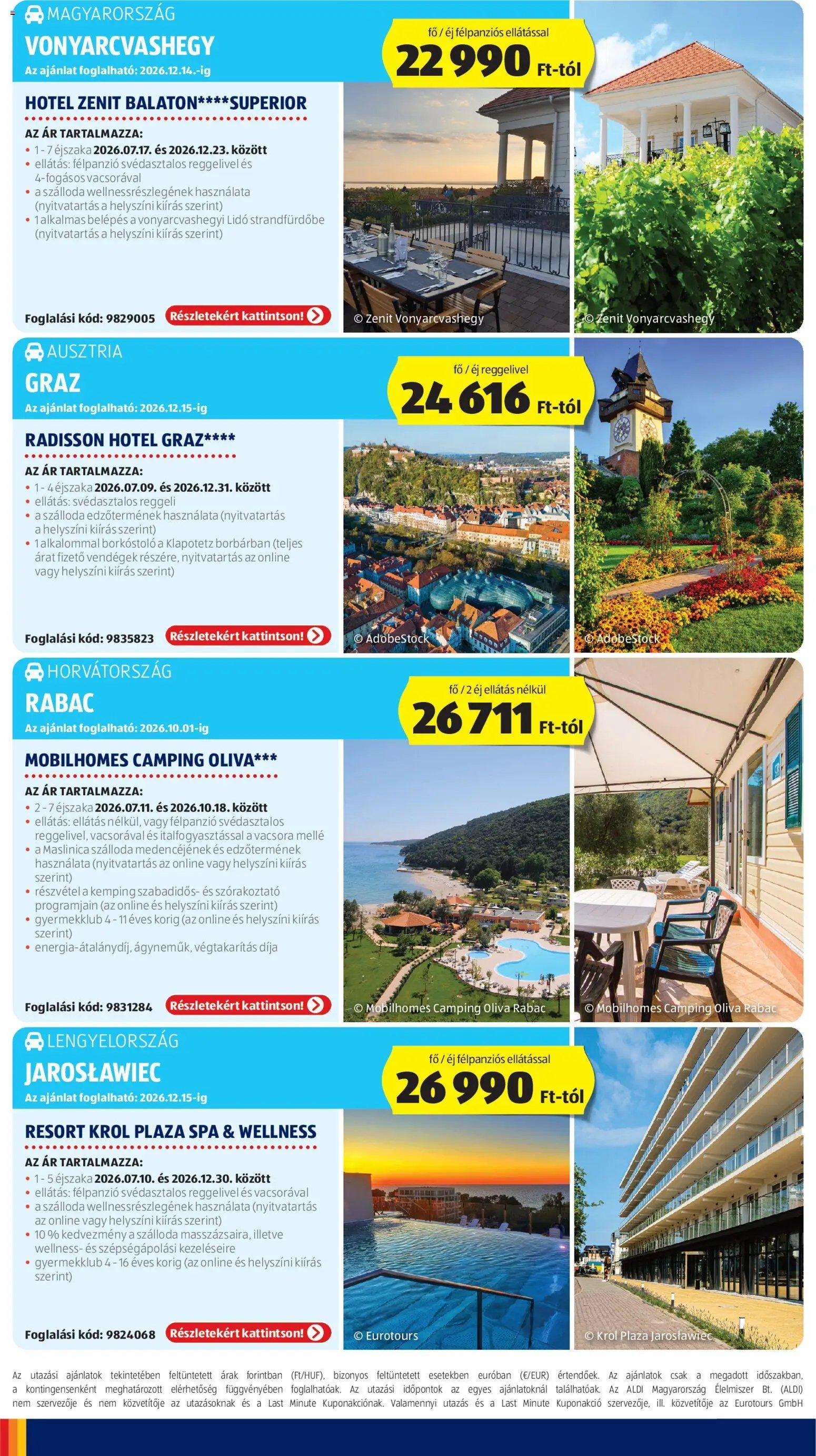 Aldi újság 2026.07.09. Aldi Utazás katalógus