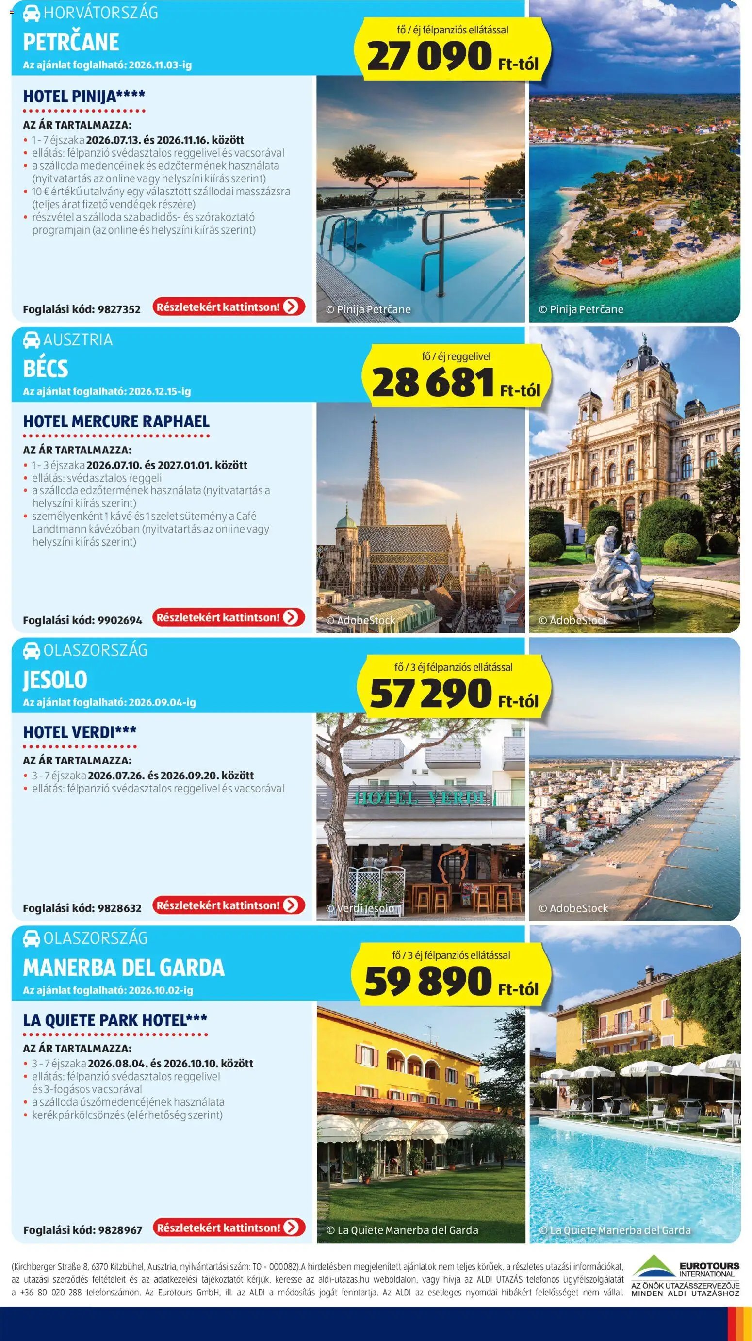 Aldi újság 2026.07.09. Aldi Utazás katalógus
