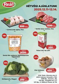 Reál újság 2025.12.11. Bevásárló hétvége - Pest megye (2025-12-11 - 2025-12-14)