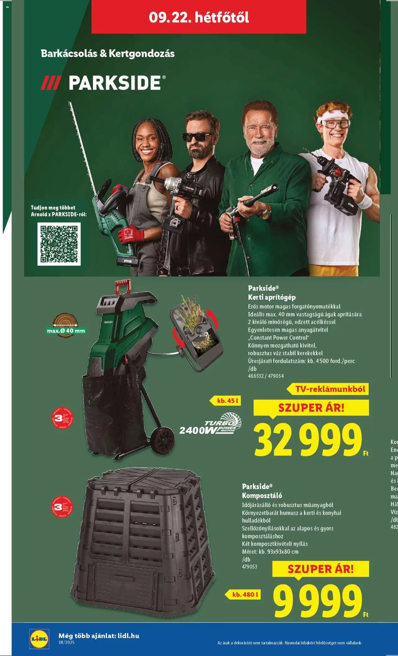 Lidl újság 2025.09.18. Nonfood kínálatunk (2025-09-18 - 2025-09-24)