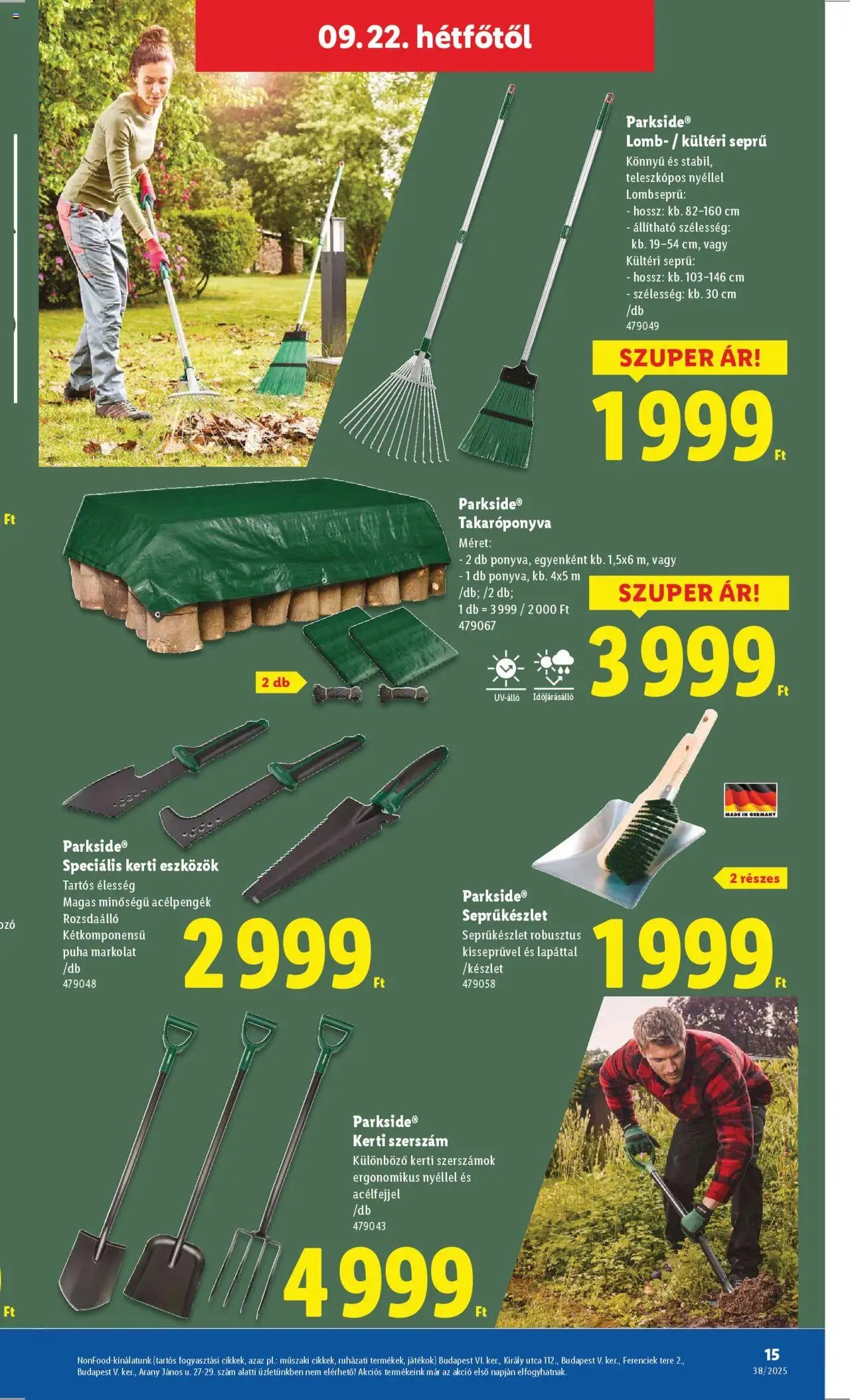Lidl újság 2025.09.18. Nonfood kínálatunk (2025-09-18 - 2025-09-24)