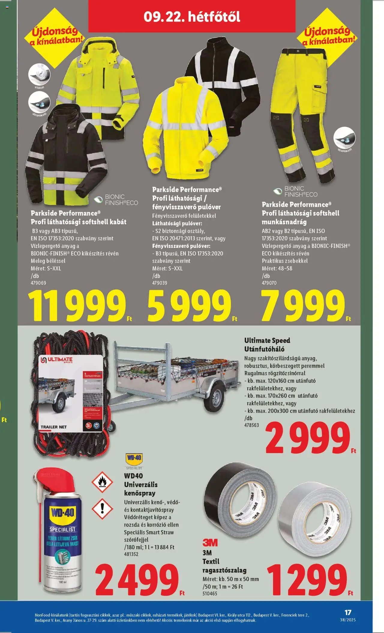 Lidl újság 2025.09.18. Nonfood kínálatunk (2025-09-18 - 2025-09-24)