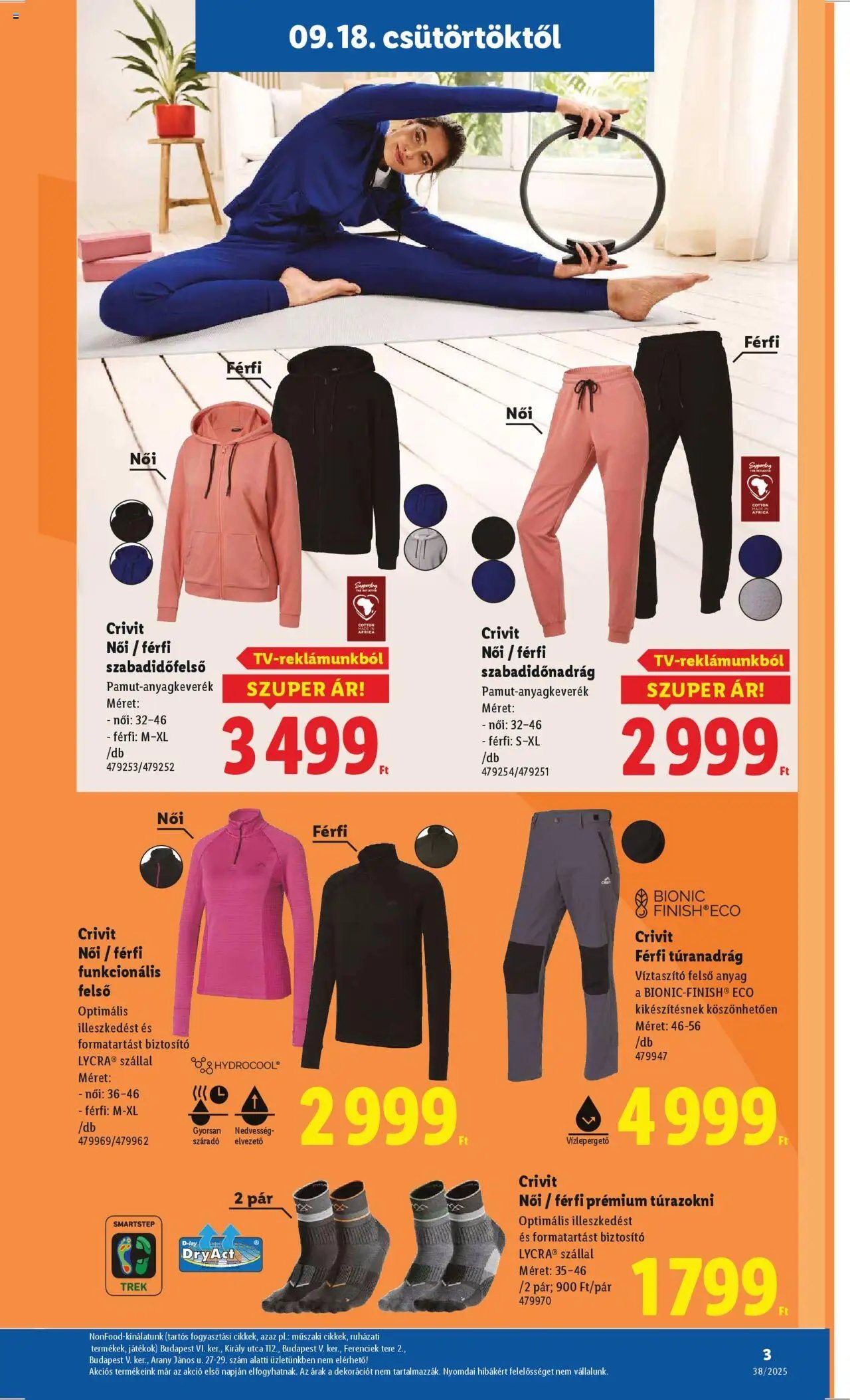 Lidl újság 2025.09.18. Nonfood kínálatunk (2025-09-18 - 2025-09-24)