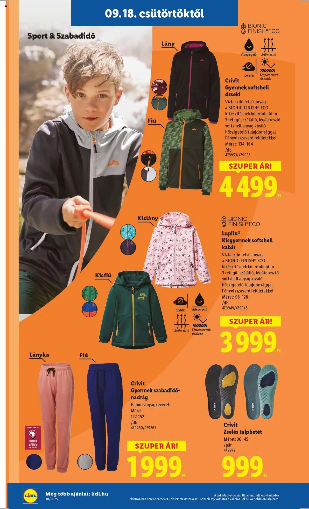 Lidl újság 2025.09.18. Nonfood kínálatunk (2025-09-18 - 2025-09-24)