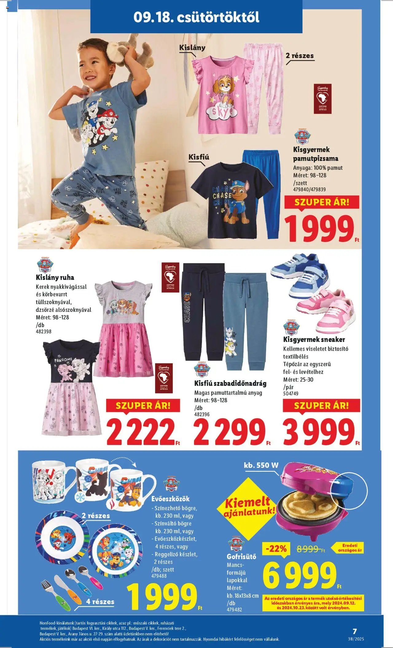 Lidl újság 2025.09.18. Nonfood kínálatunk (2025-09-18 - 2025-09-24)
