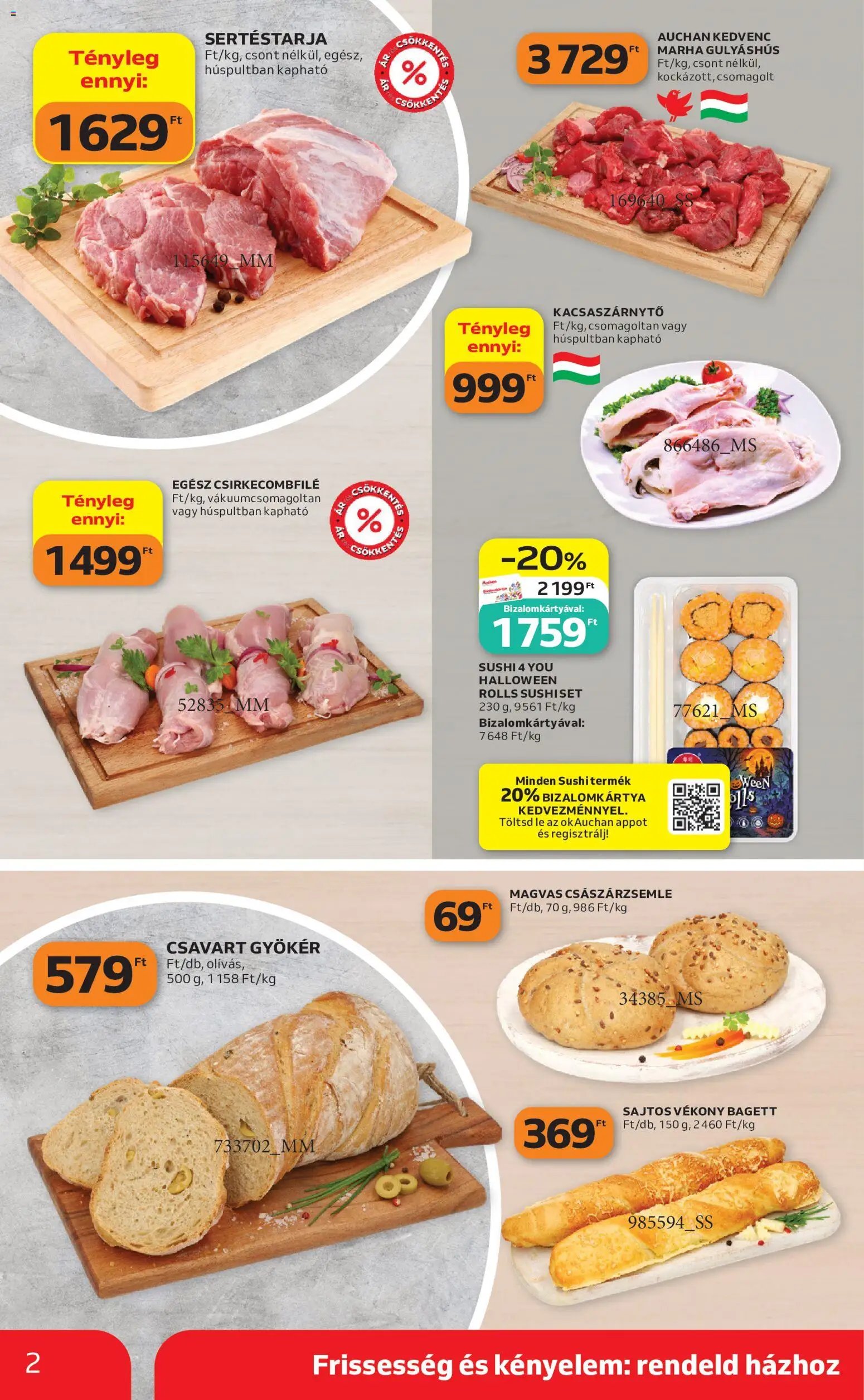 Auchan Szupermarket akciós újság 2026.10.29. - lapozható formában szórólap ✳️