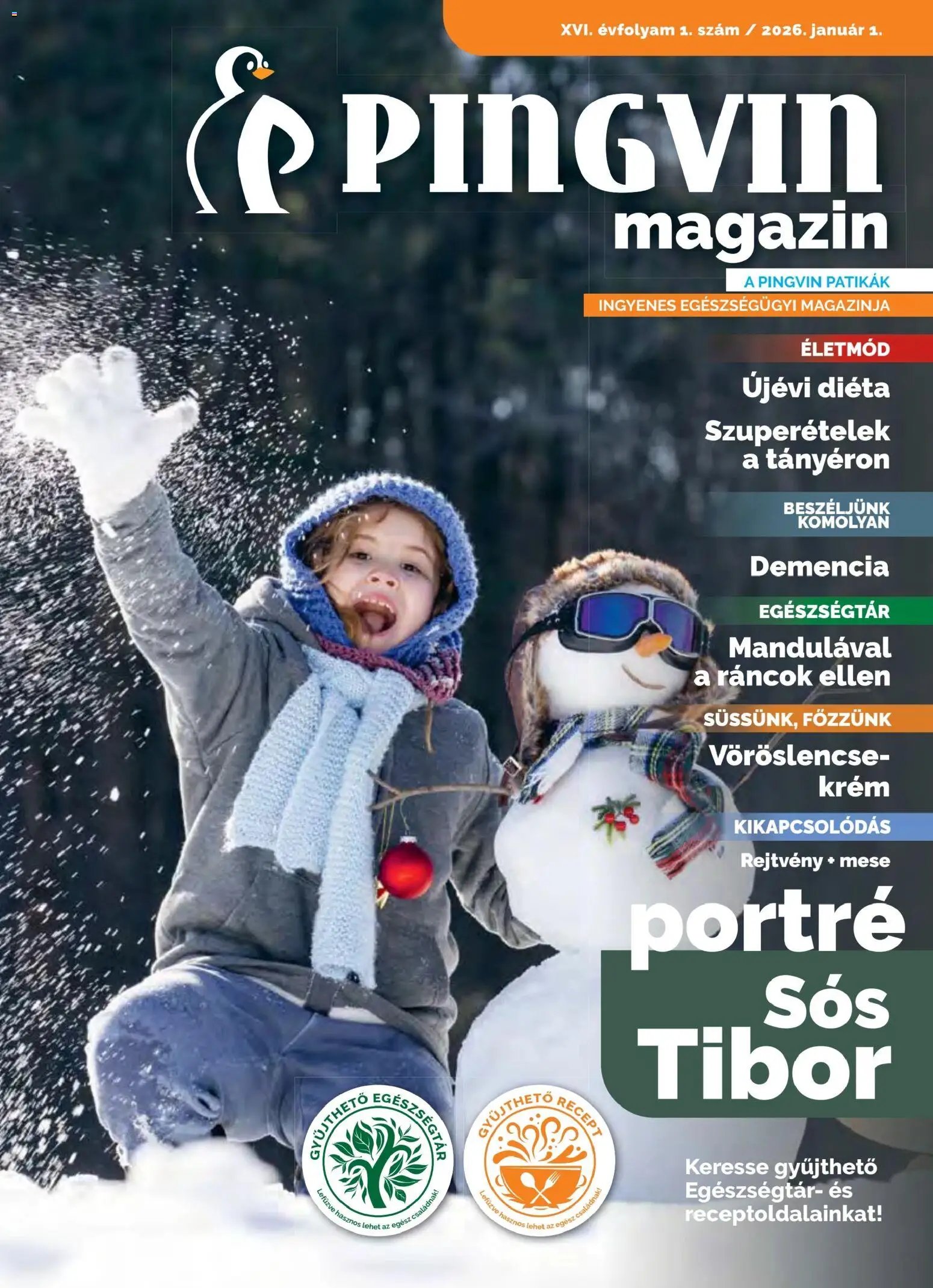 Pingvin Patika újság 2026.01.01. Pingvin Magazin (2026-01-01 - 2026-01-31)