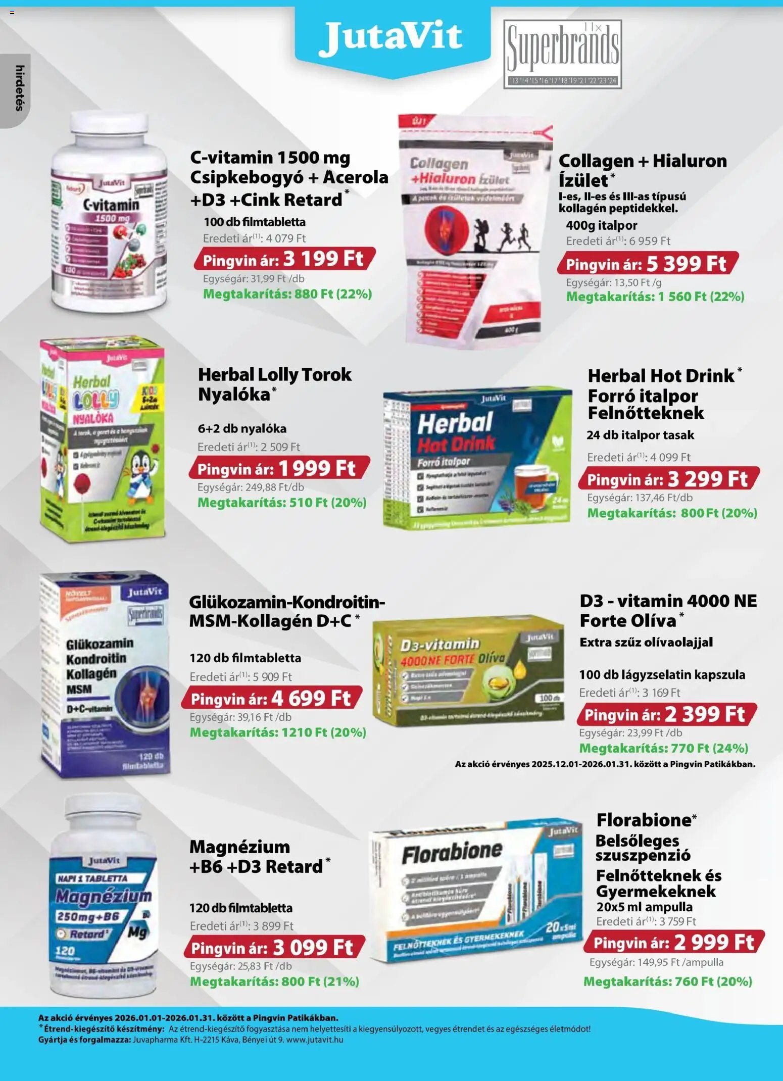 Pingvin Patika újság 2026.01.01. Pingvin Magazin (2026-01-01 - 2026-01-31)