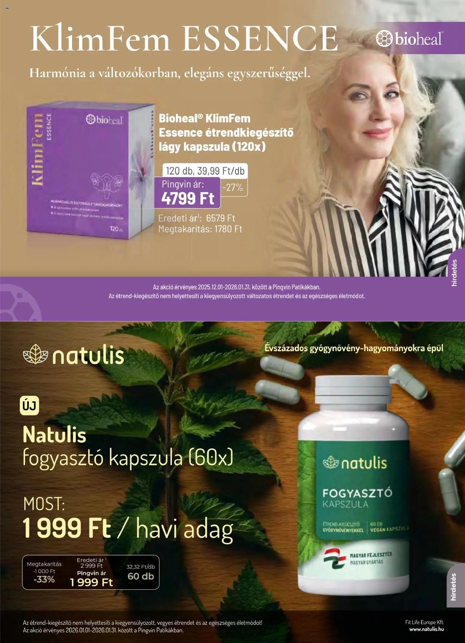 Pingvin Patika újság 2026.01.01. Pingvin Magazin (2026-01-01 - 2026-01-31)