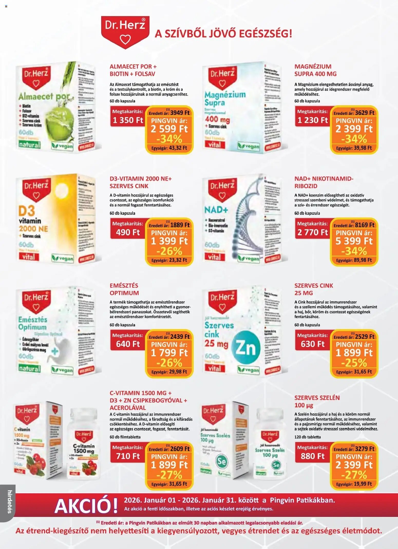 Pingvin Patika újság 2026.01.01. Pingvin Magazin (2026-01-01 - 2026-01-31)