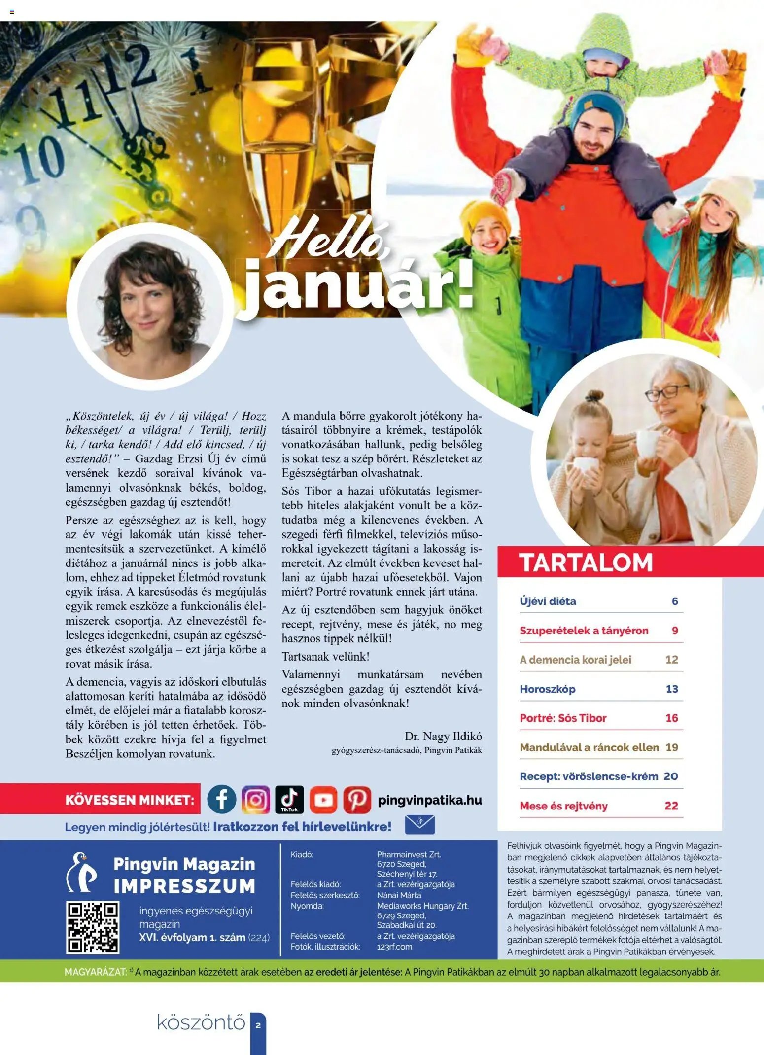 Pingvin Patika újság 2026.01.01. Pingvin Magazin (2026-01-01 - 2026-01-31)