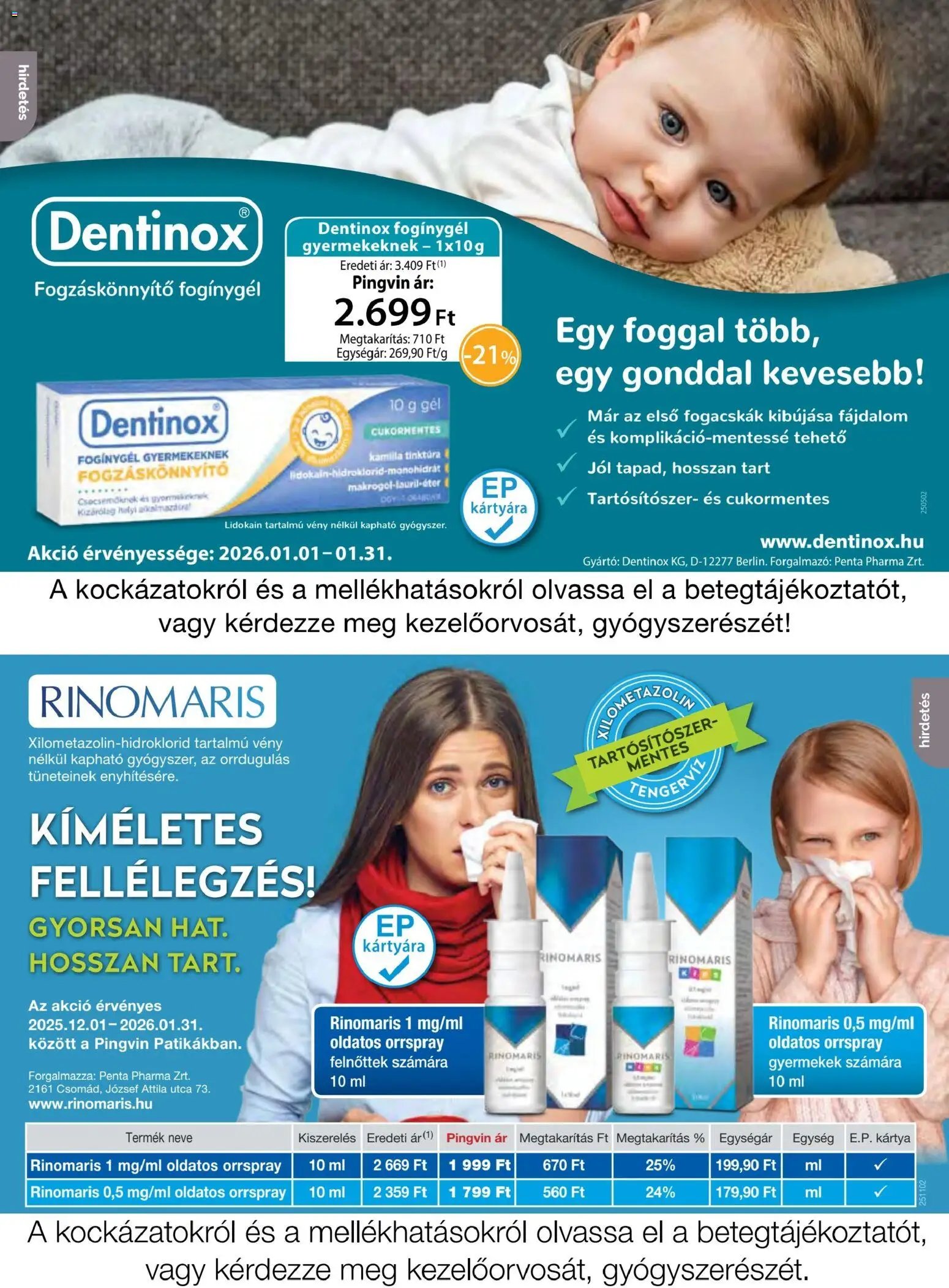 Pingvin Patika újság 2026.01.01. Pingvin Magazin (2026-01-01 - 2026-01-31)