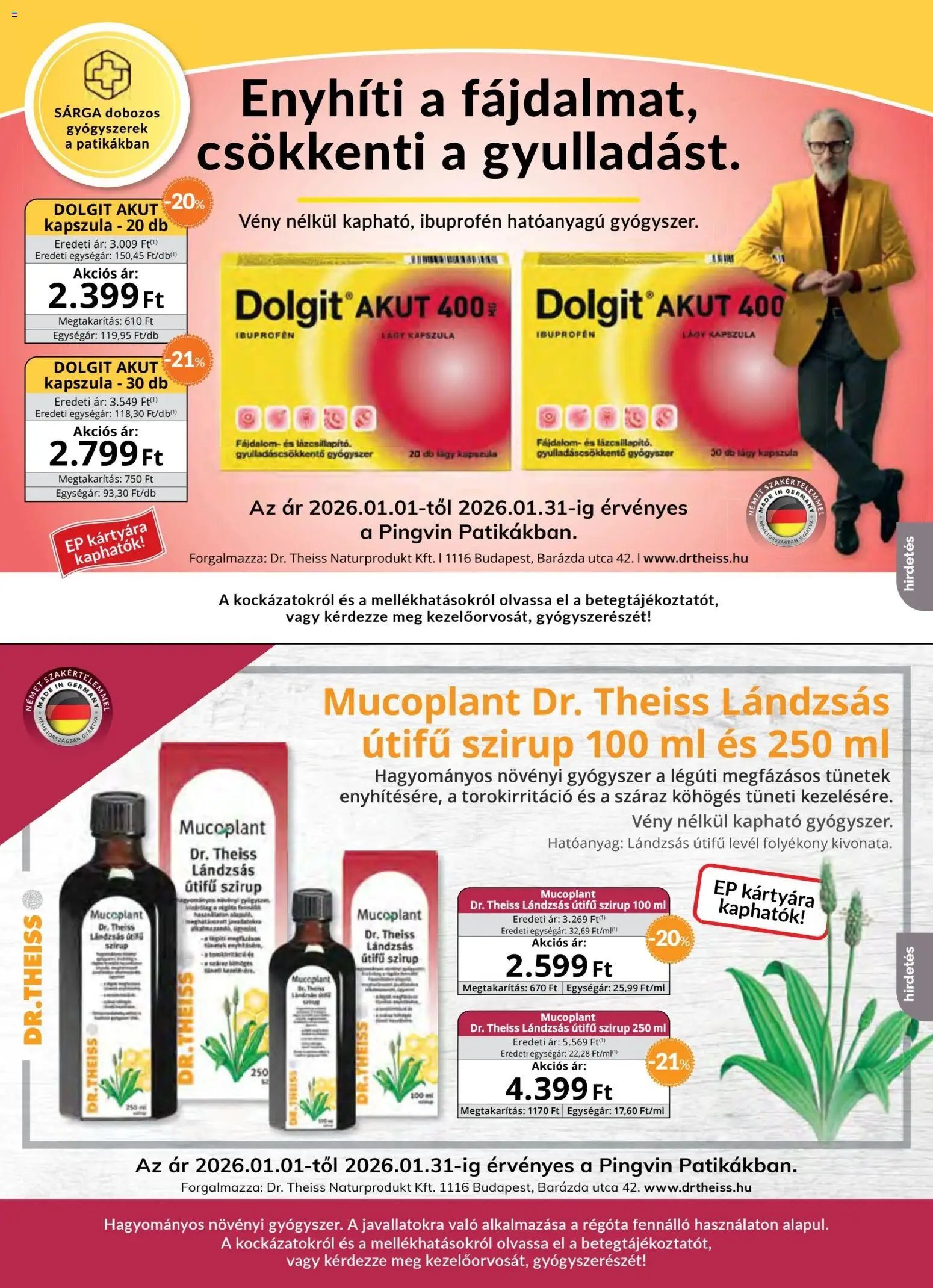 Pingvin Patika újság 2026.01.01. Pingvin Magazin (2026-01-01 - 2026-01-31)