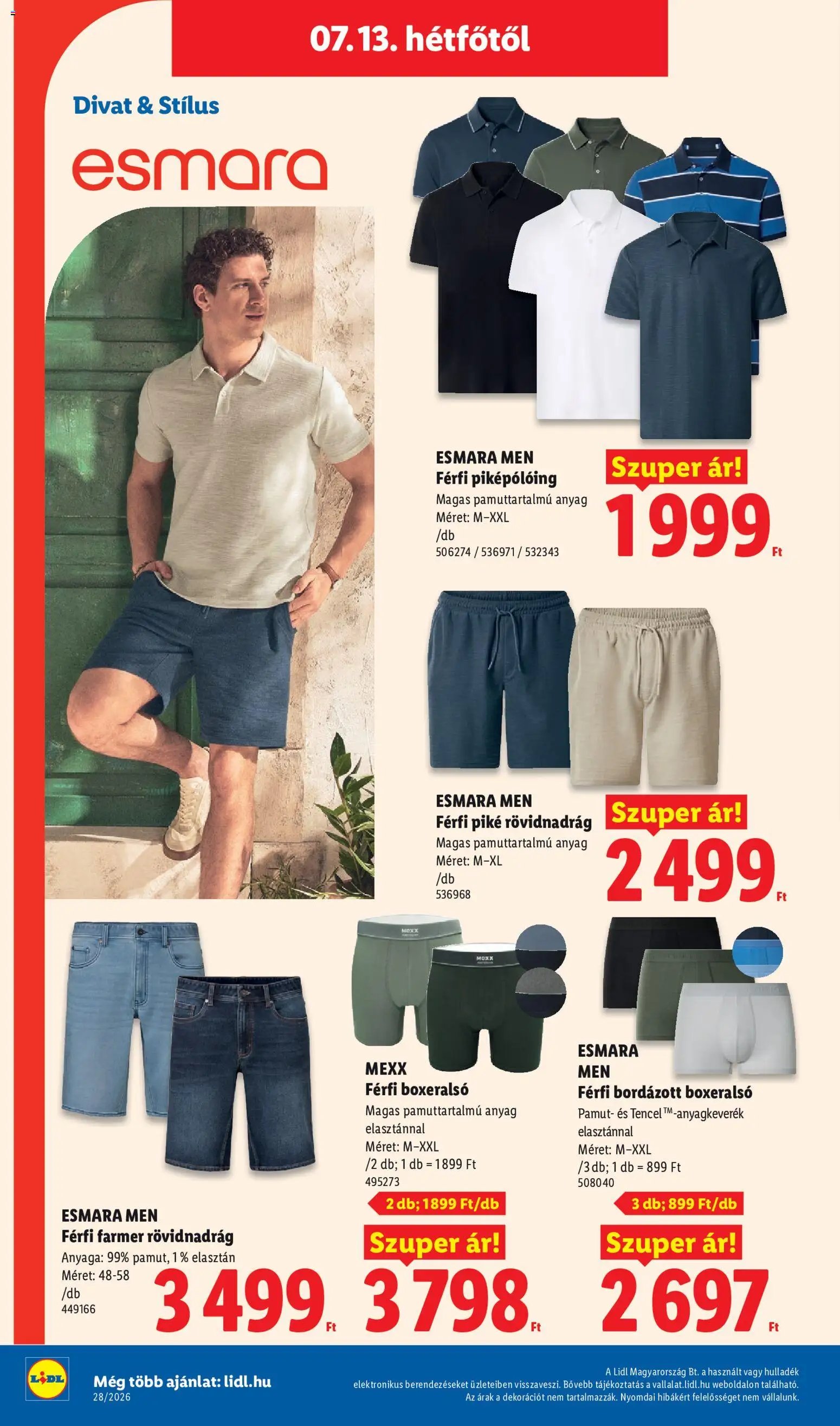 Lidl újság 2026.07.09. Lidl Nonfood kínálatunk